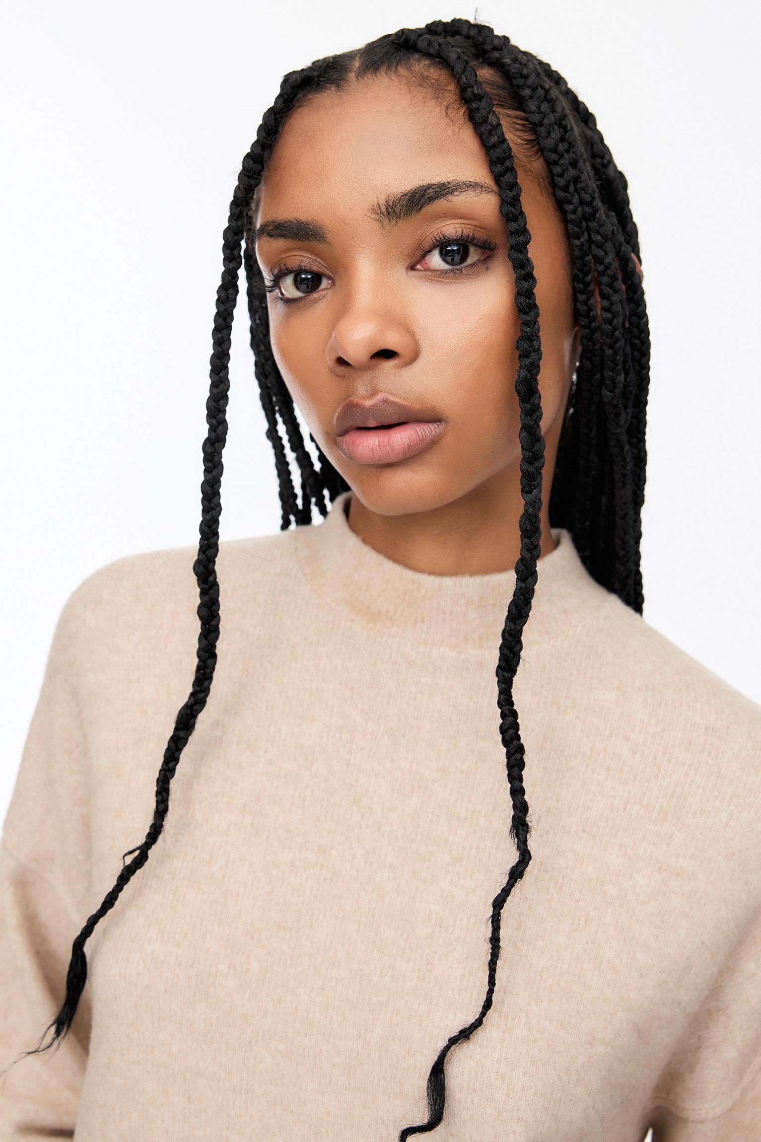 Soft touch high neck sweater Product Image