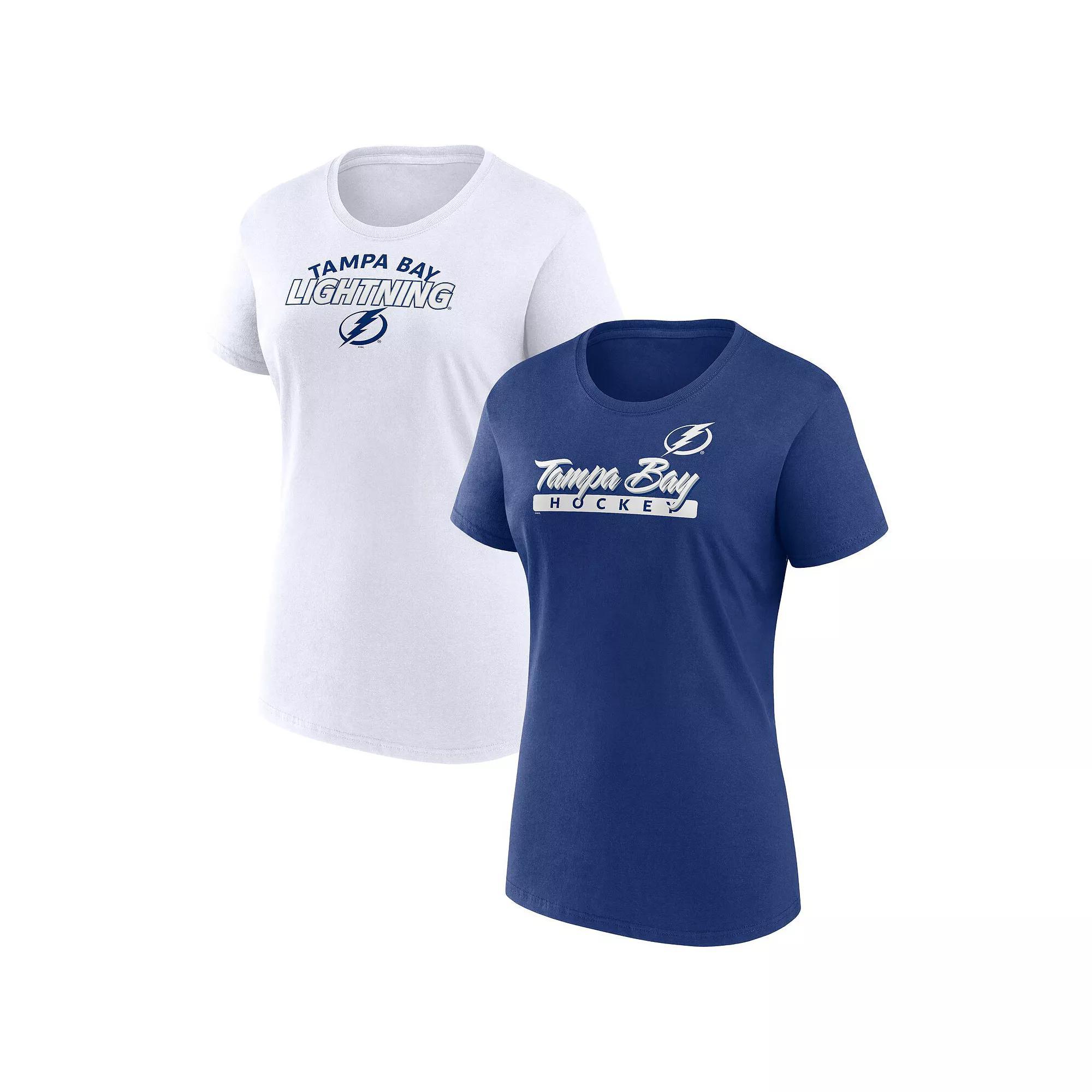 Women's Fanatics Tampa Bay Lightning Risk T-Shirt Combo Pack, Size: Medium, Lgh Blue Product Image