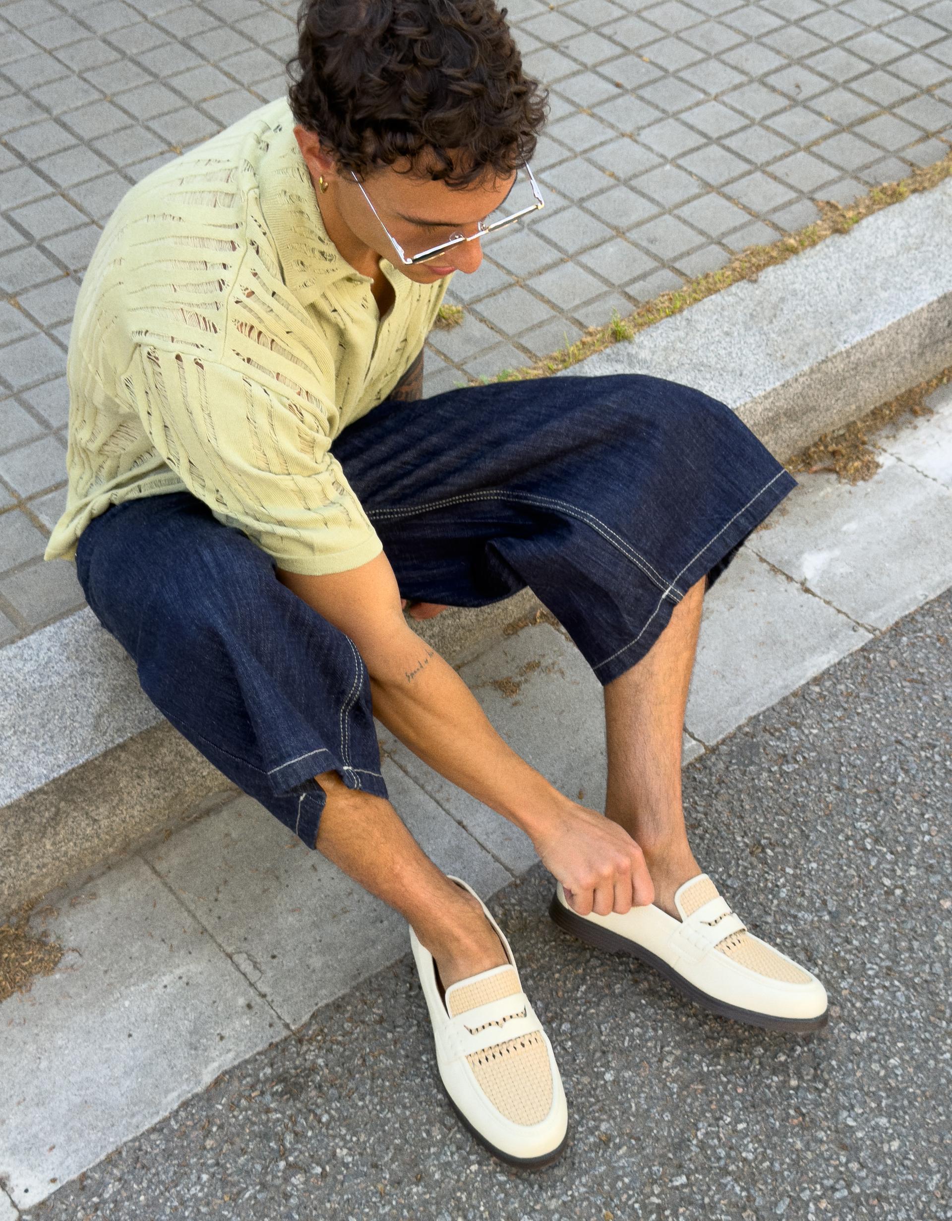 Super baggy denim Bermuda jorts Product Image