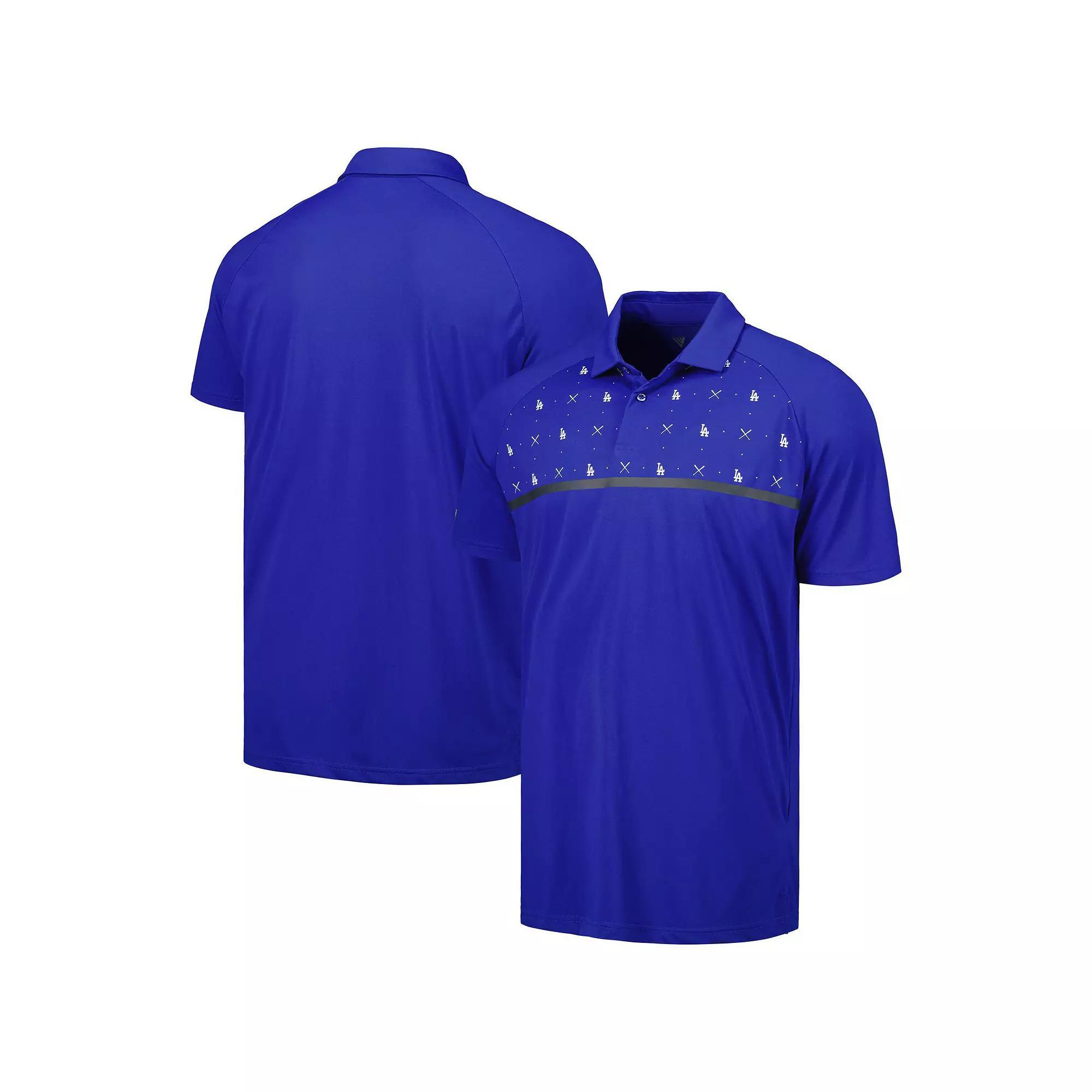Men's Levelwear Royal Los Angeles Dodgers Sector Batter Up Raglan Polo,  Product Image