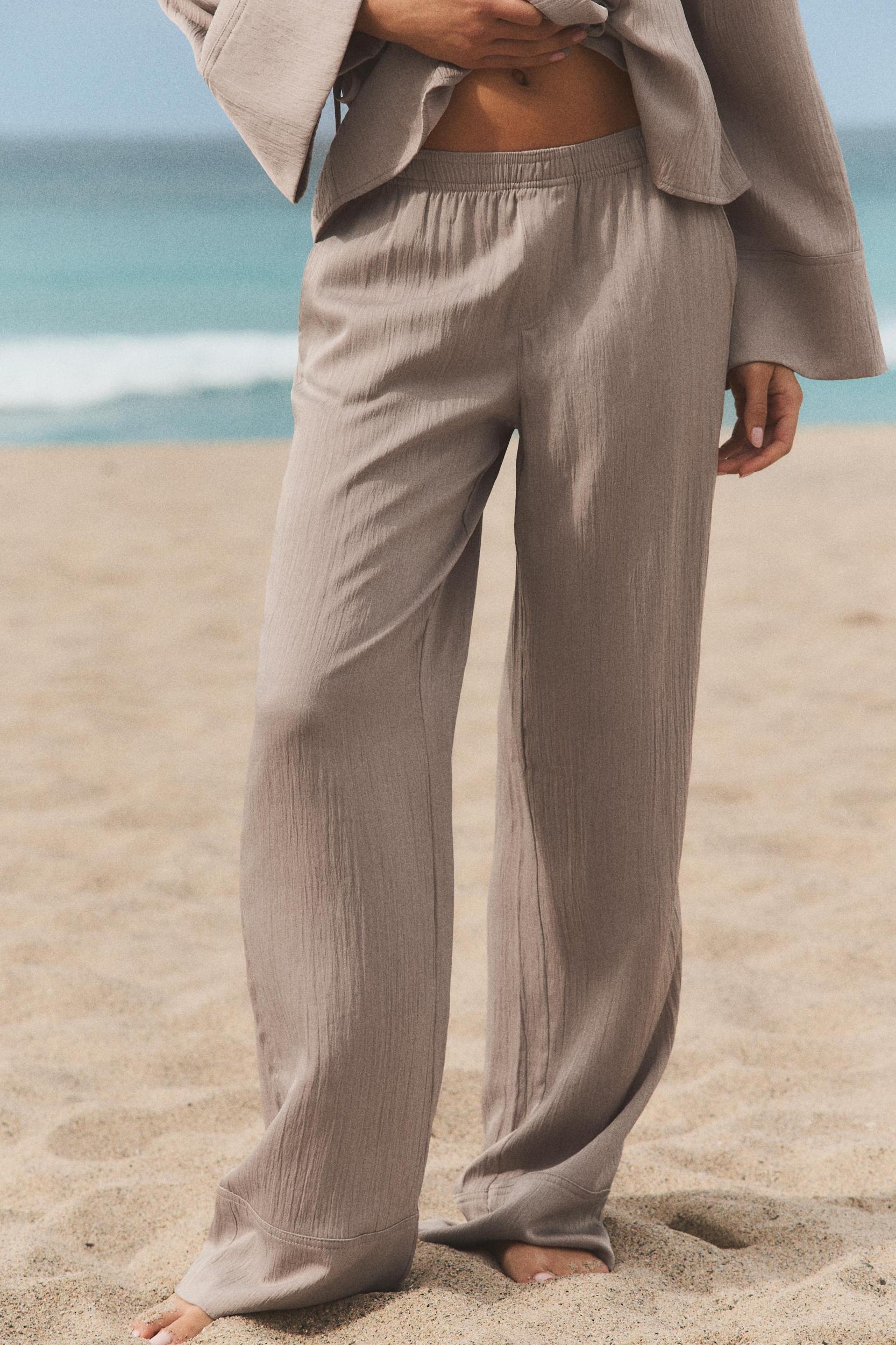 SATIN PAJAMA PANTS Product Image