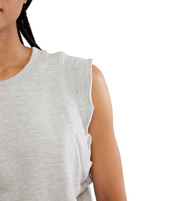 FP Movement Flutter Crew Neck Flutter Ruffle Short Sleeve Tank Product Image