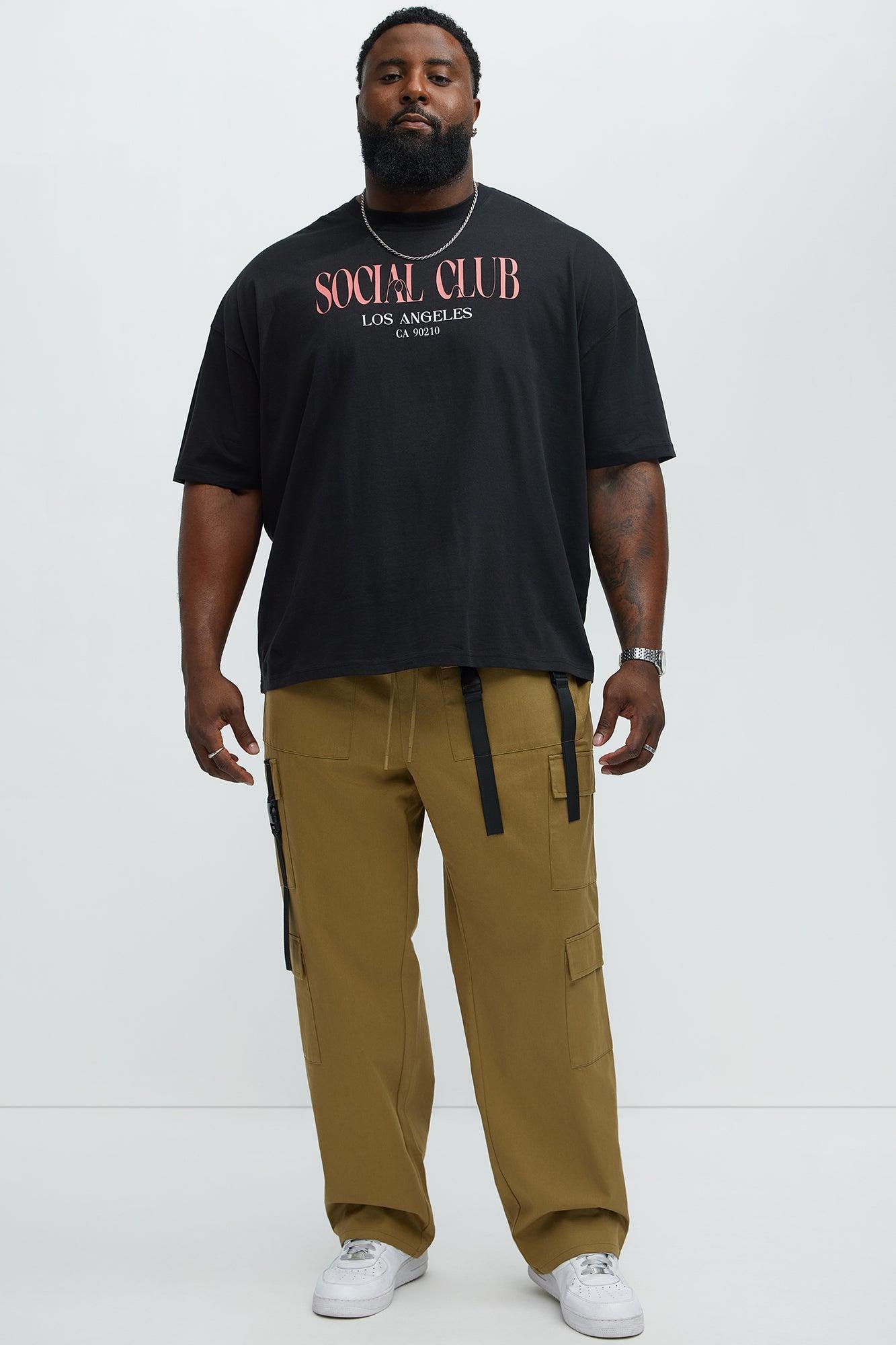 Social Club LA Oversized Short Sleeve Tee - Black Product Image