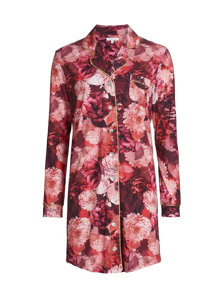 Womens The Neena Floral Pajama Shirt Product Image