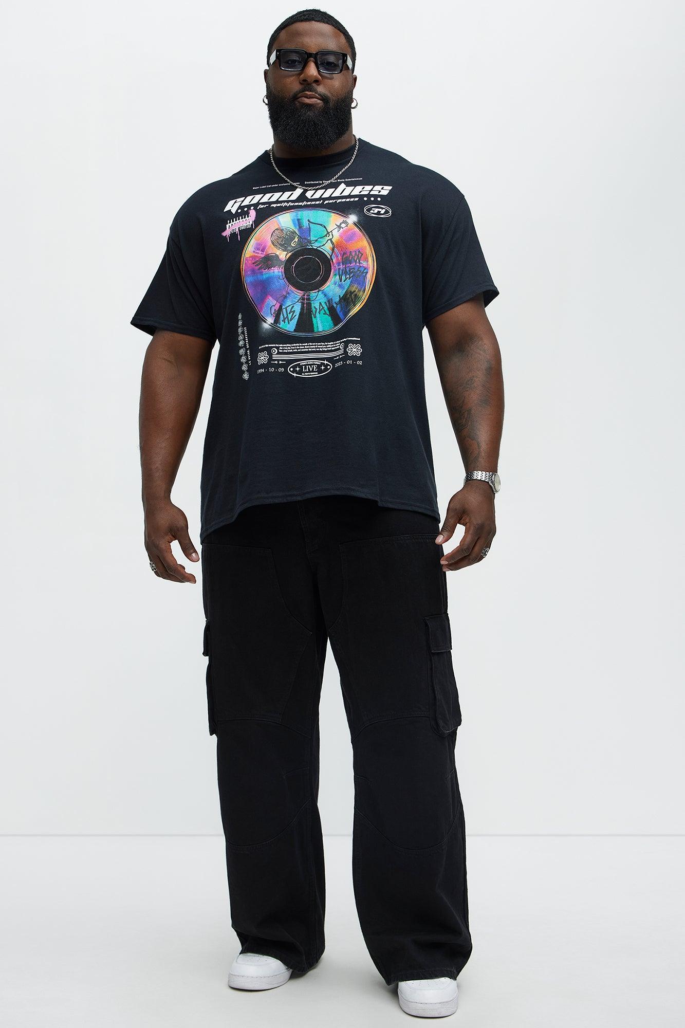Good Vibes Angel Short Sleeve Tee - Black Product Image