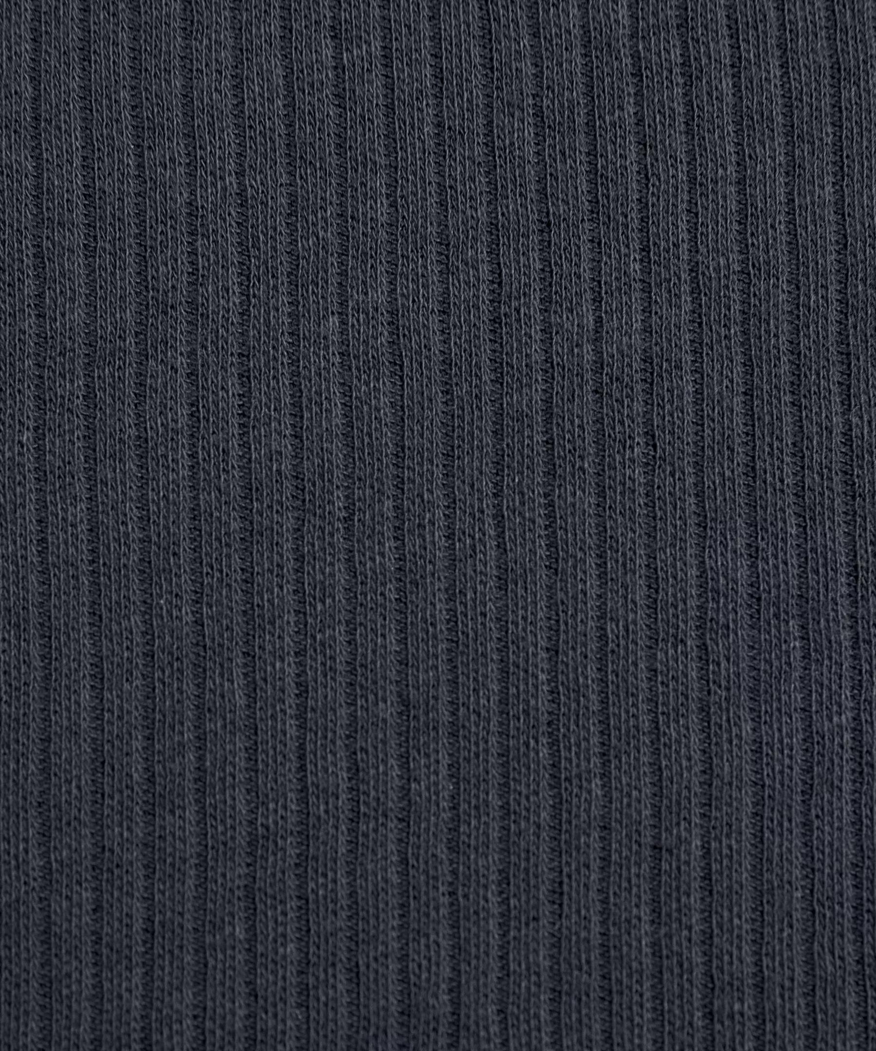 Sheer Cotton Ribbed Crewneck Long-Sleeve Shirt Product Image