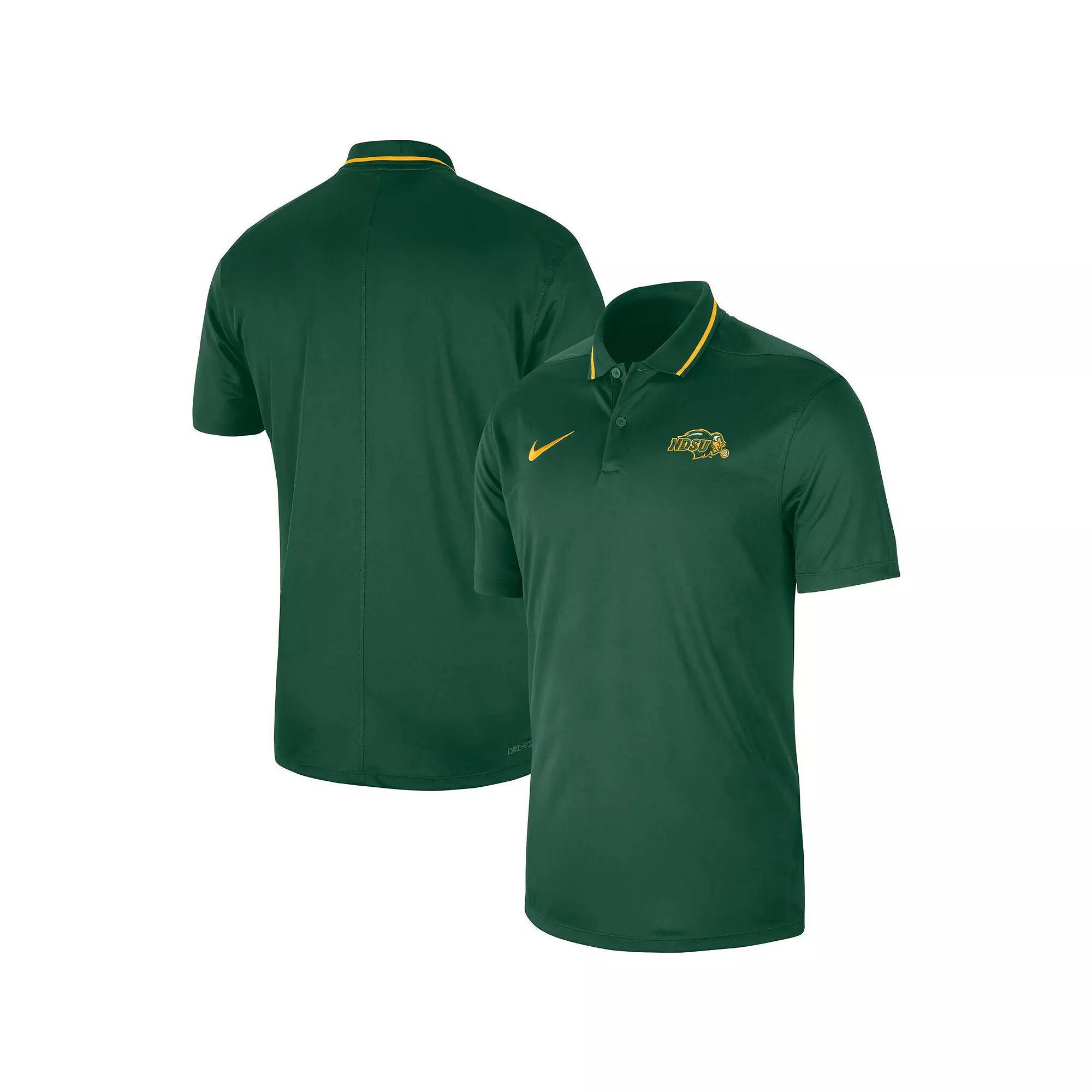 Men's Nike Green NDSU Bison 2023 Sideline Coaches Performance Polo, Size: XL, Nds Green Product Image