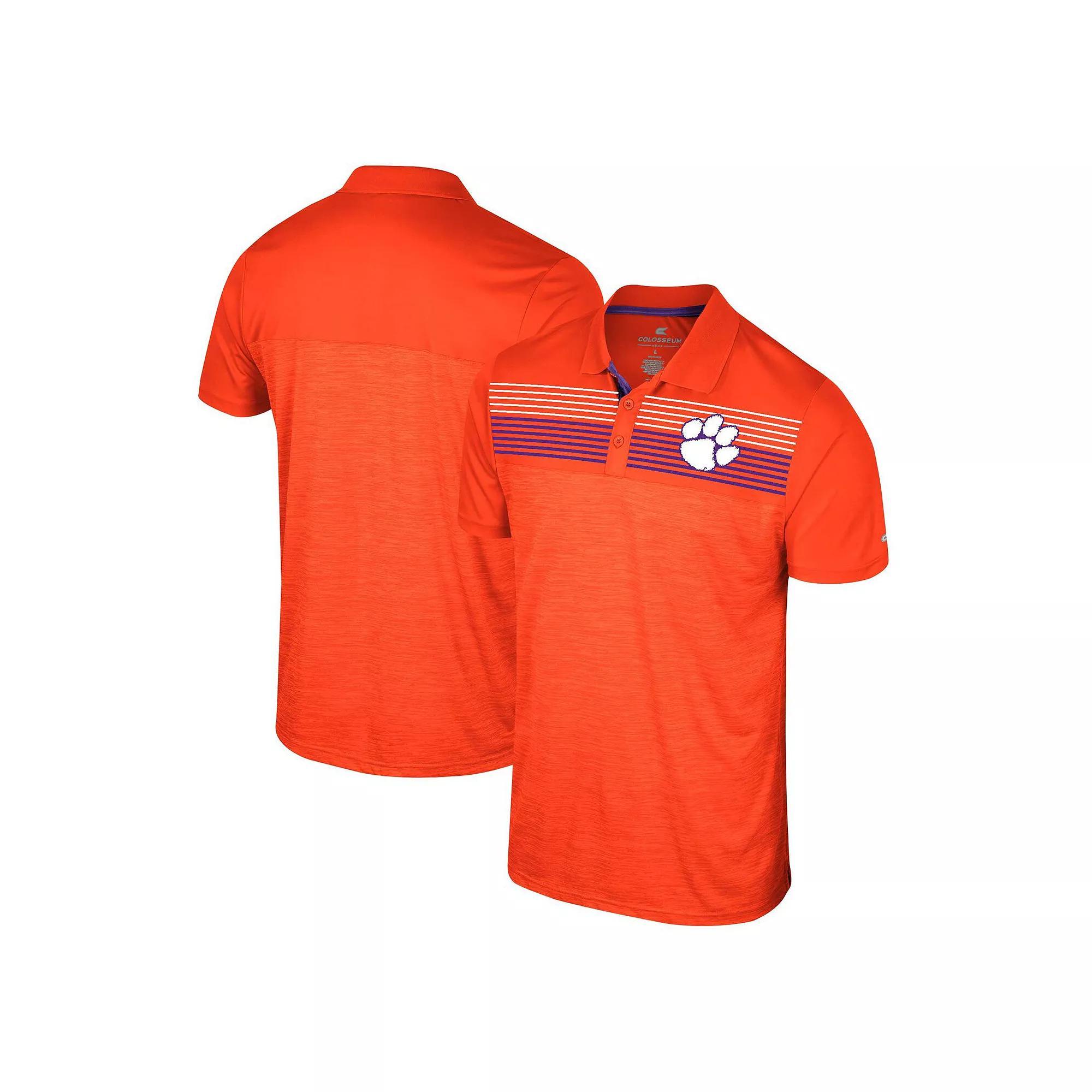 Men's Colosseum Orange Clemson Tigers Langmore Polo,  Product Image