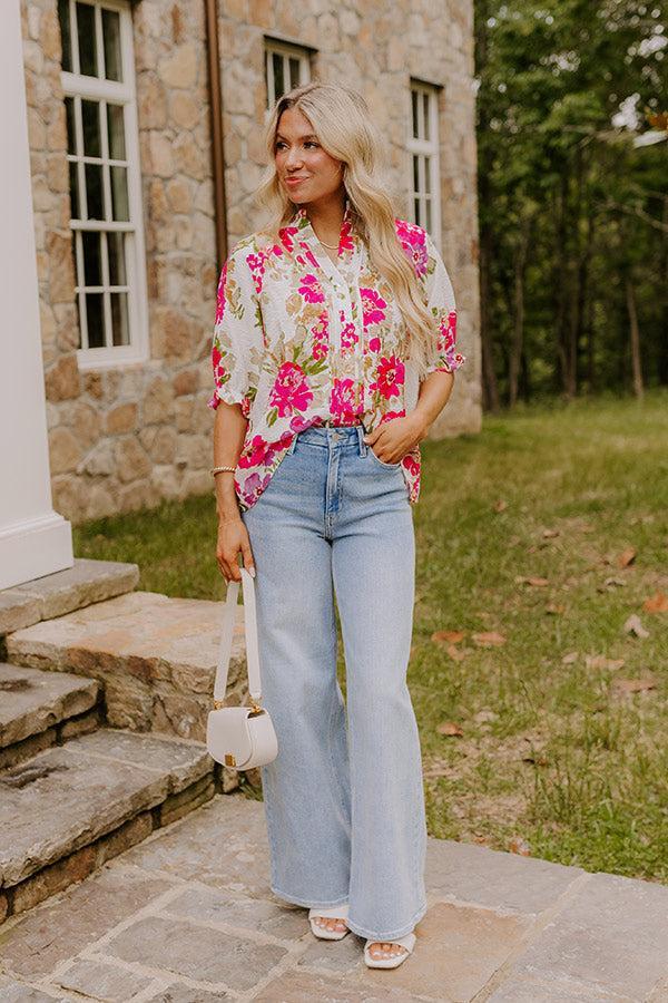 Garden Gorgeous Floral Top Product Image