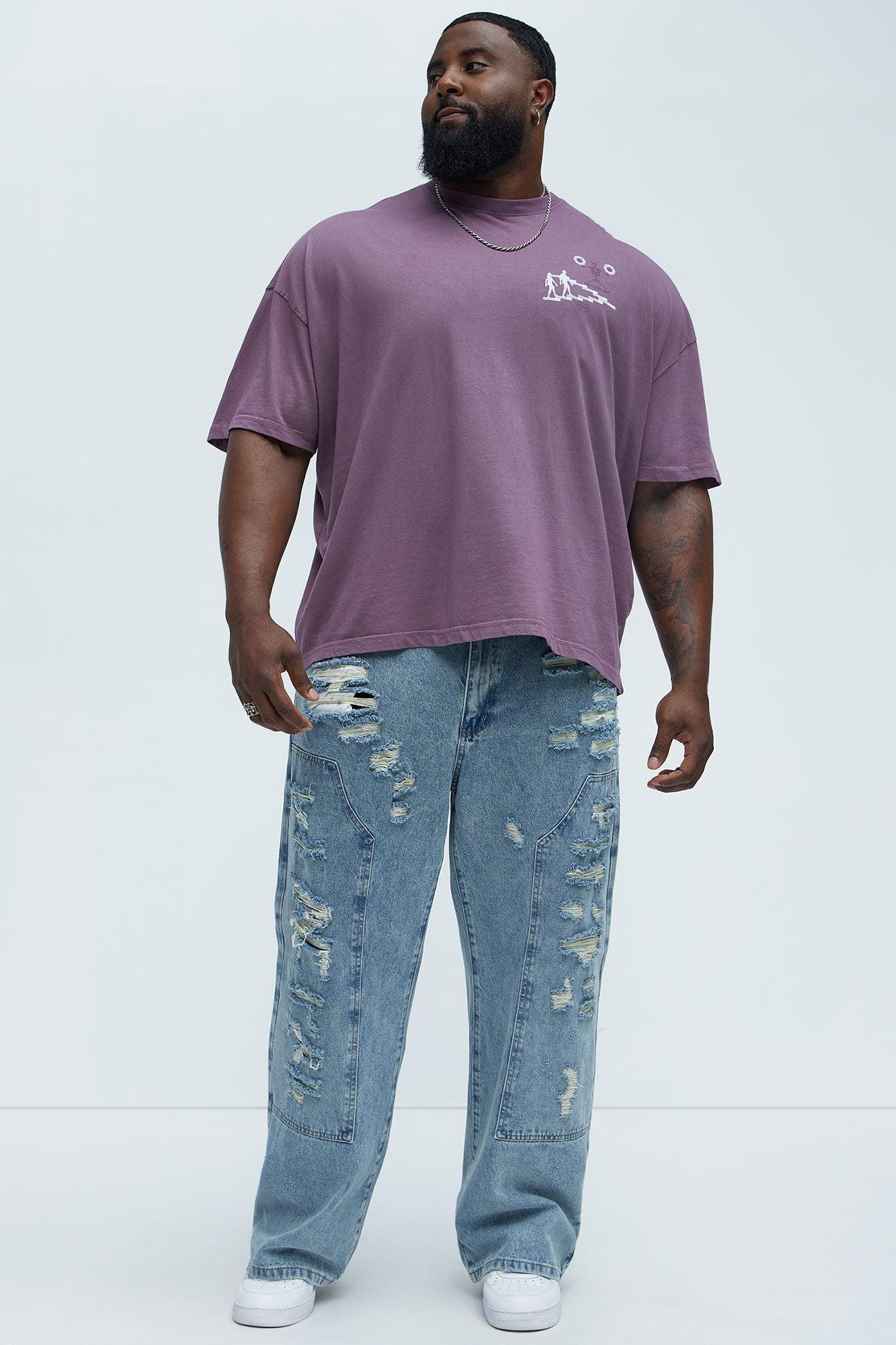 Beyond The Flesh Oversized Short Sleeve Tee - Purple Product Image