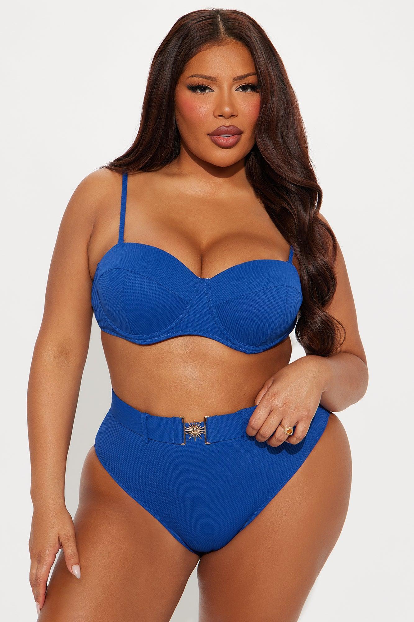 Drinks In The Sun Hardware 2 Piece Bikini - Blue Product Image