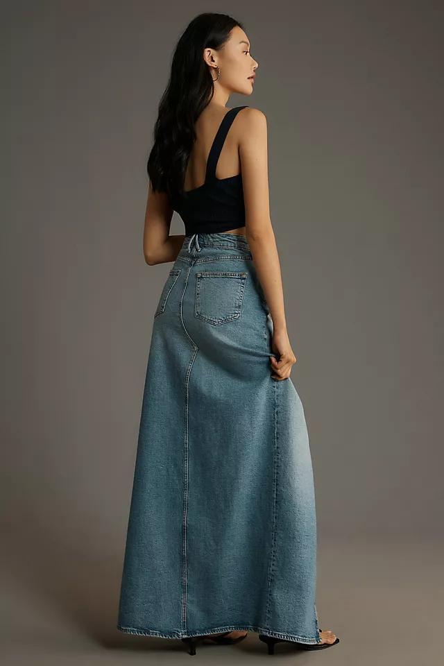 Good American Good Ease Denim Maxi Skirt Product Image