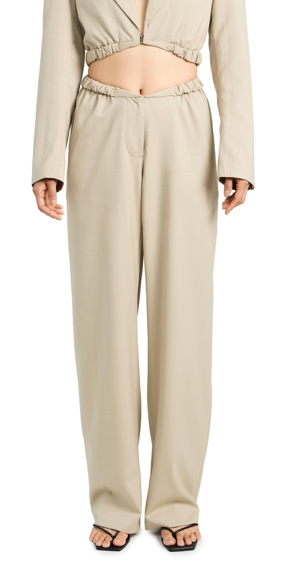 Womens Contorta Straight-Leg Trousers Product Image