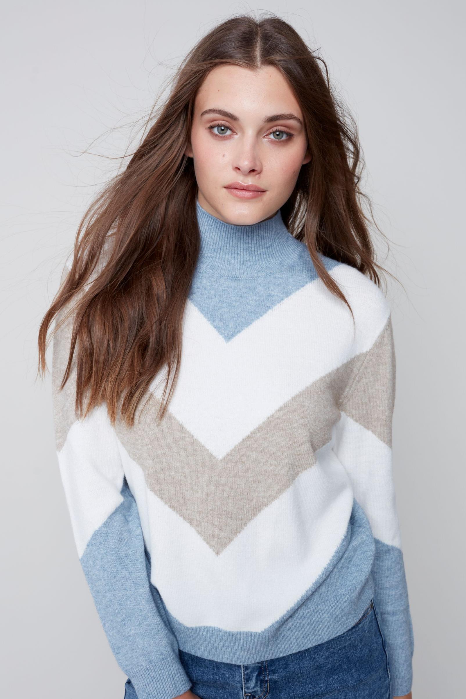 CHEVRON STRIPE SWEATER Product Image
