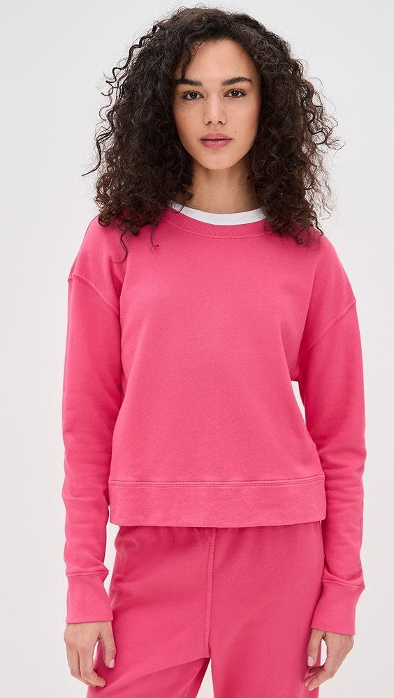 perfectwhitetee Tyler French Terry Pullover Sweatshirt | Shopbop Product Image