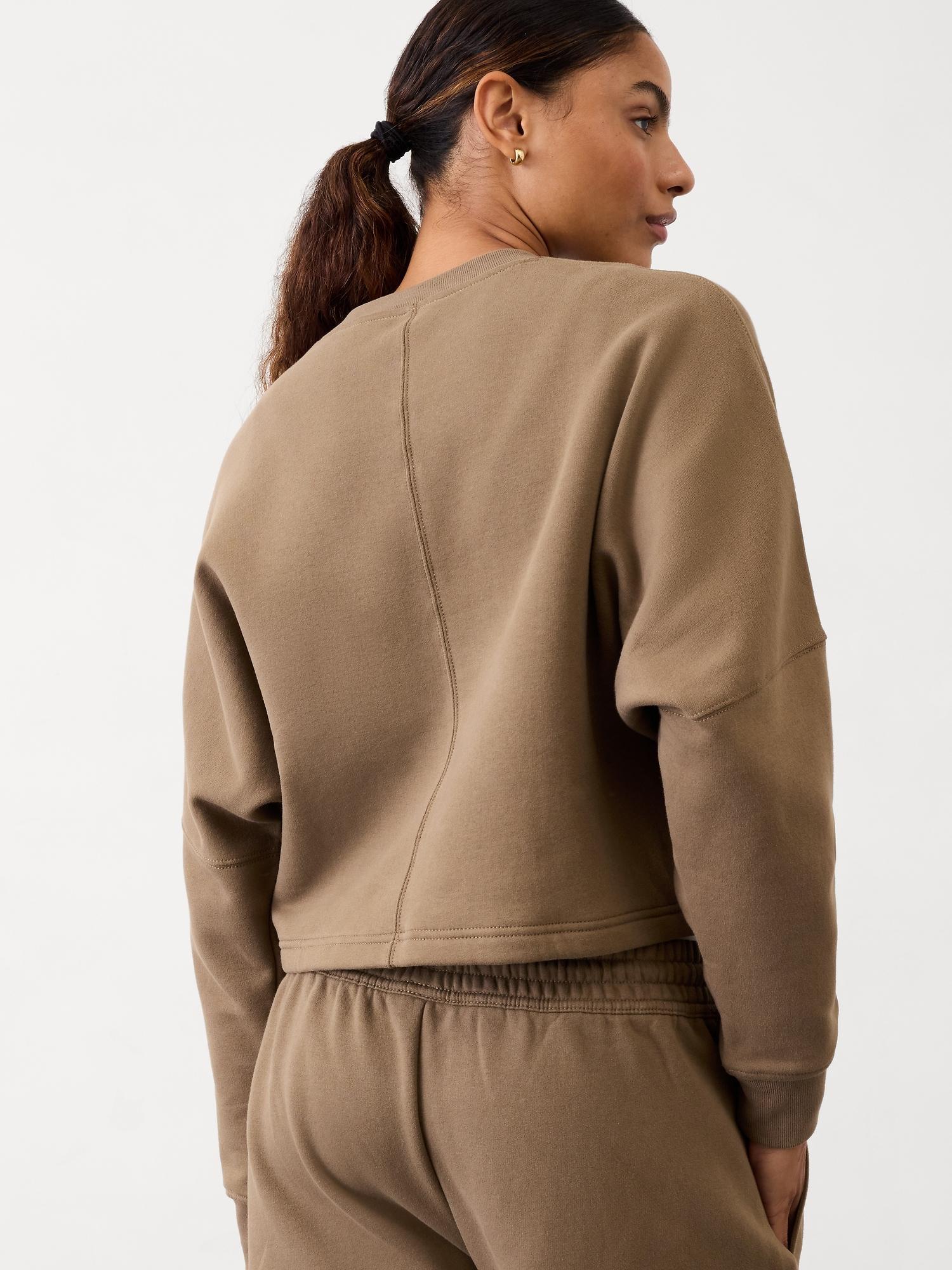 Forever Fleece Dolman Crop Sweatshirt Product Image