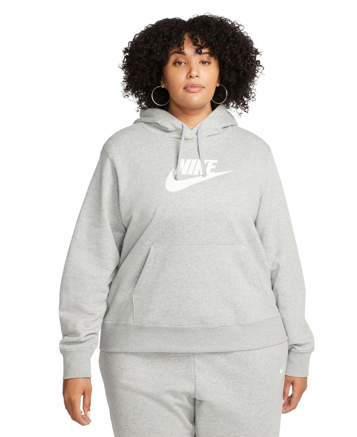 Womens Nike Sportswear Club Fleece Pullover Hoodie (Plus Size) Product Image