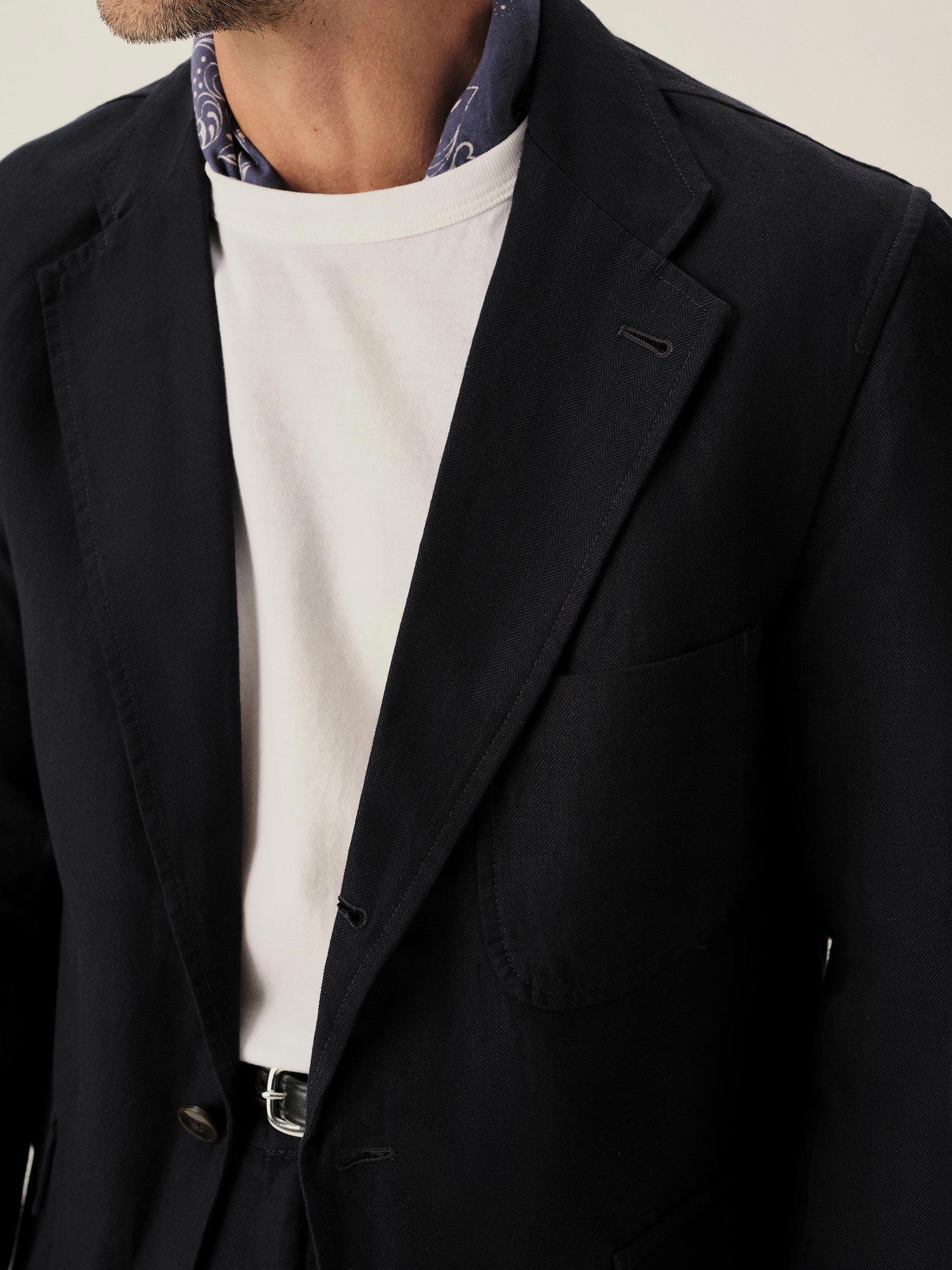 Dress Navy Capitola Linen Carry-On Jacket Product Image