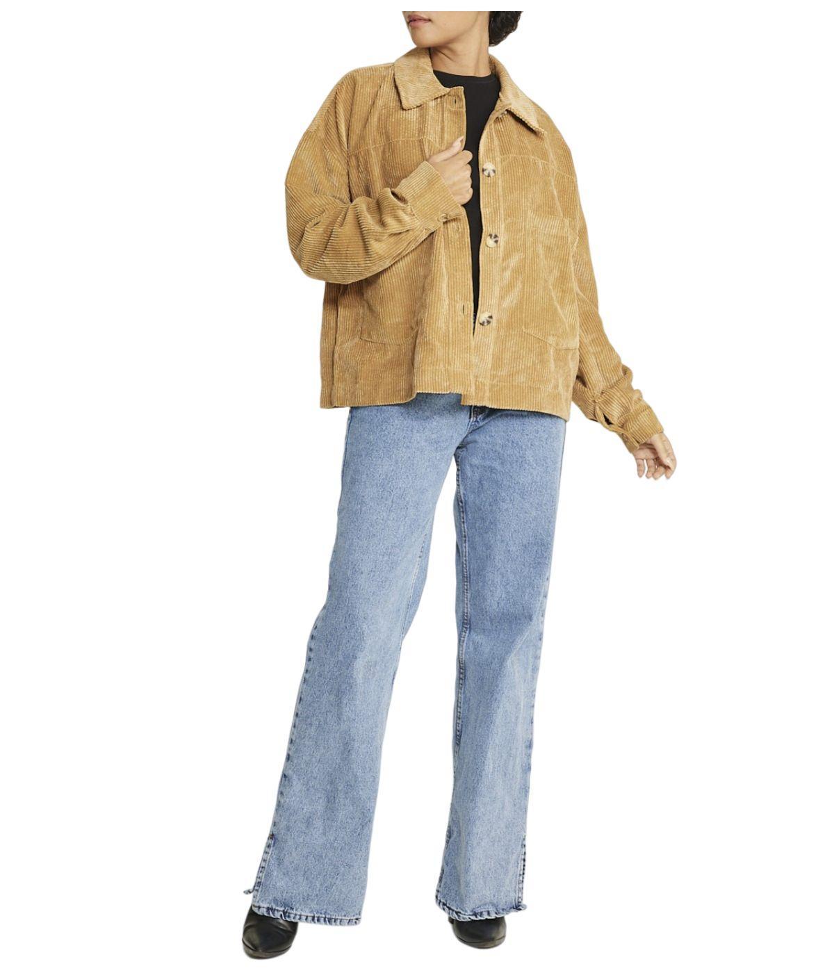 Velvet Corduroy Shacket Product Image