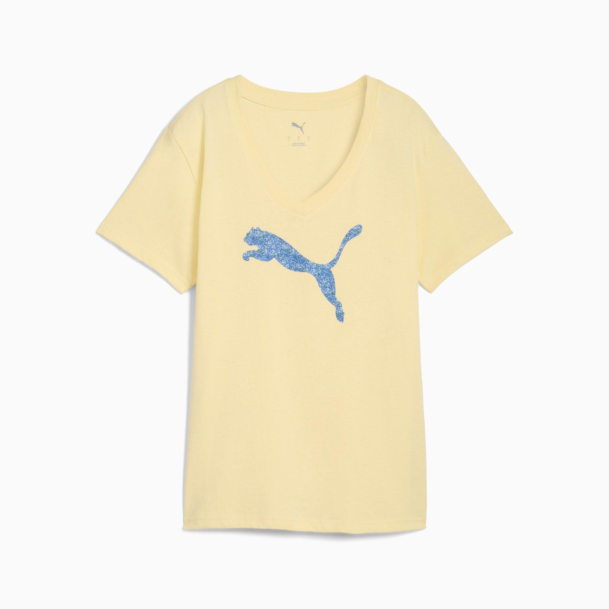 PUMA Graphic Pebble V-Neck T-Shirt Women Product Image