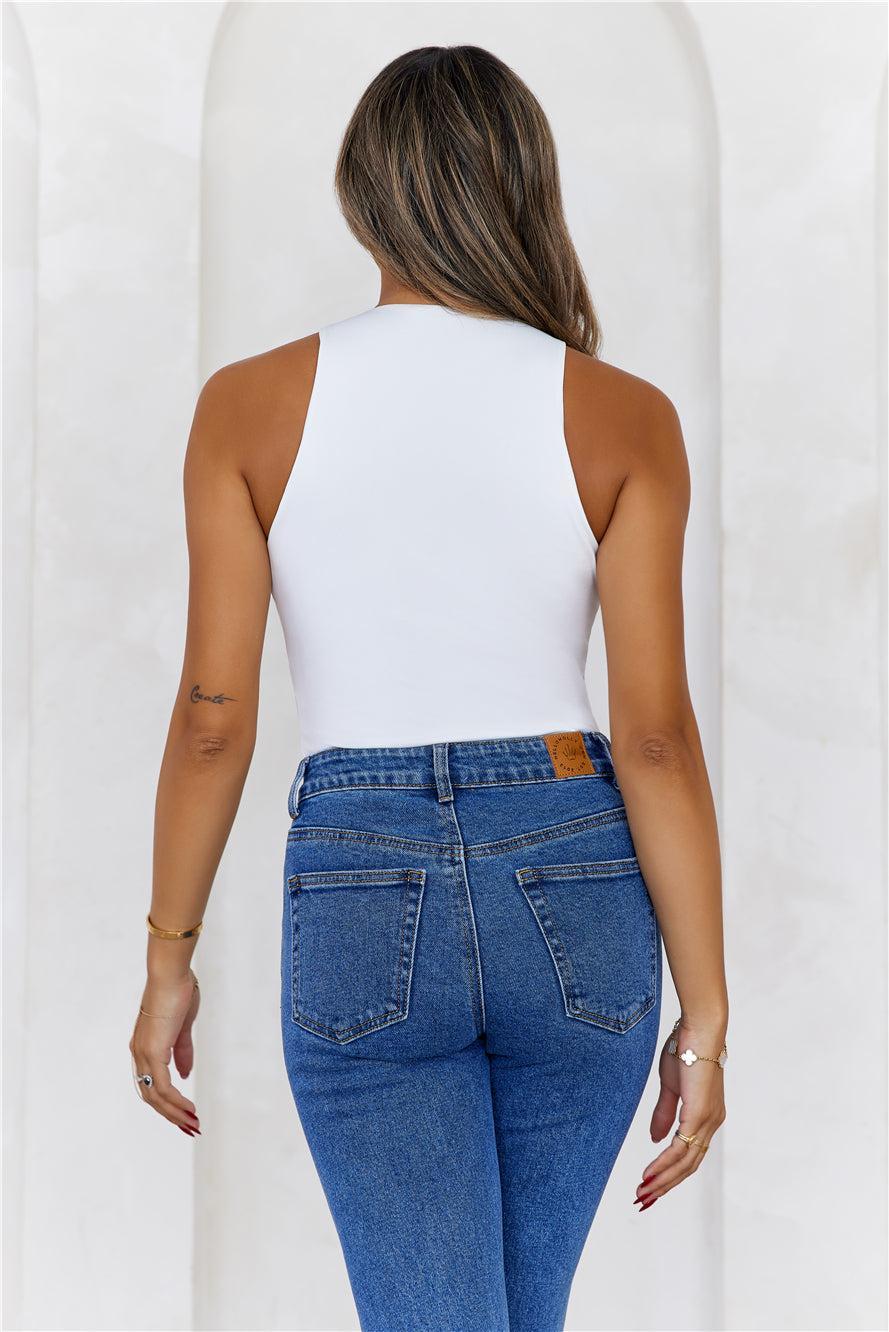 BASE Repeat After Me Tank Top White Product Image