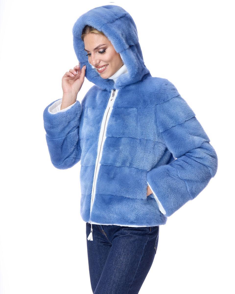 Reversible Mink Jacket with Hood Product Image