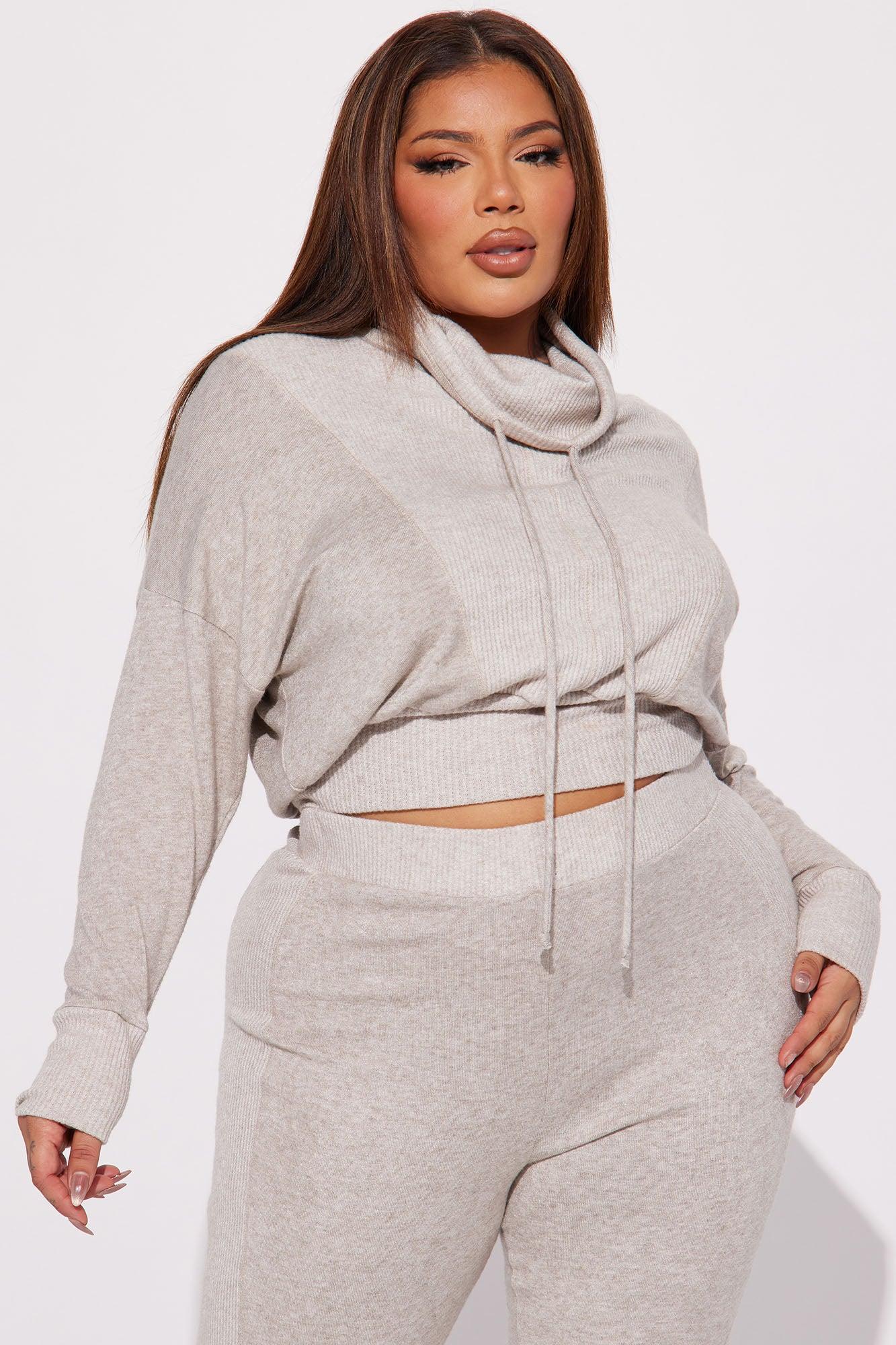 Just Lounging Pant Set - Oatmeal Product Image