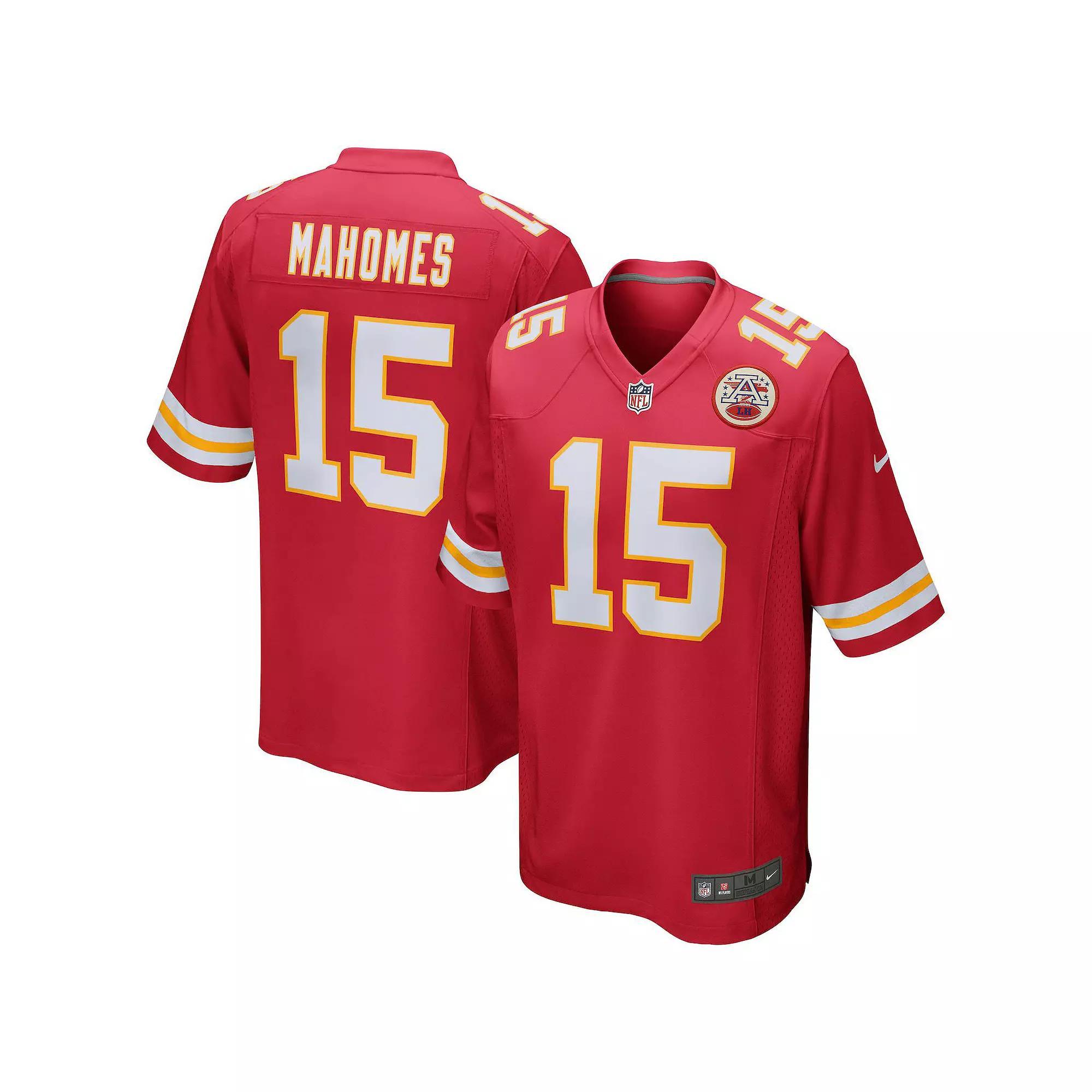 Men's Nike Patrick Mahomes Red Kansas City Chiefs Game Jersey, Size: Large Product Image