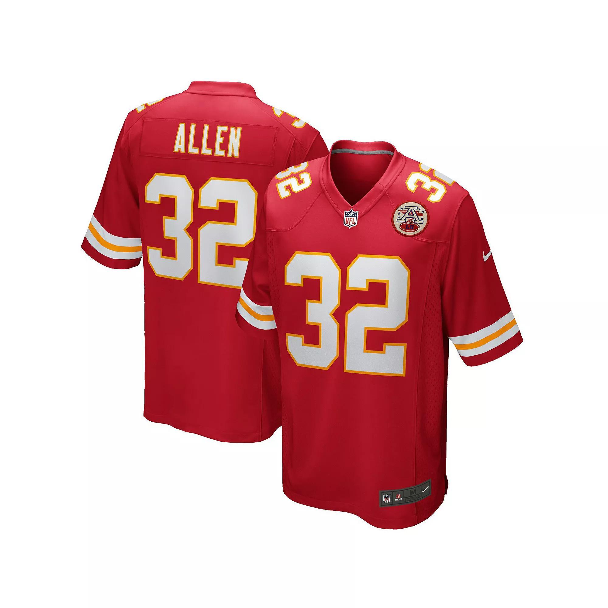 Men's Nike Marcus Allen Red Kansas City Chiefs Game Retired Player Jersey,  Product Image