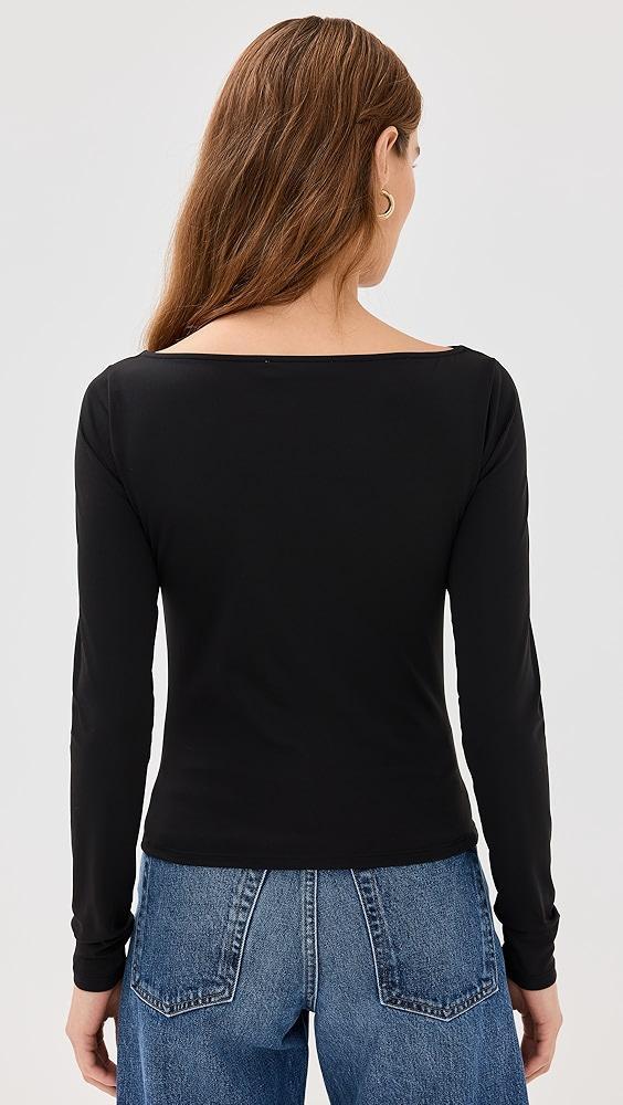 FRAME Ruched Long Sleeve Top | Shopbop Product Image