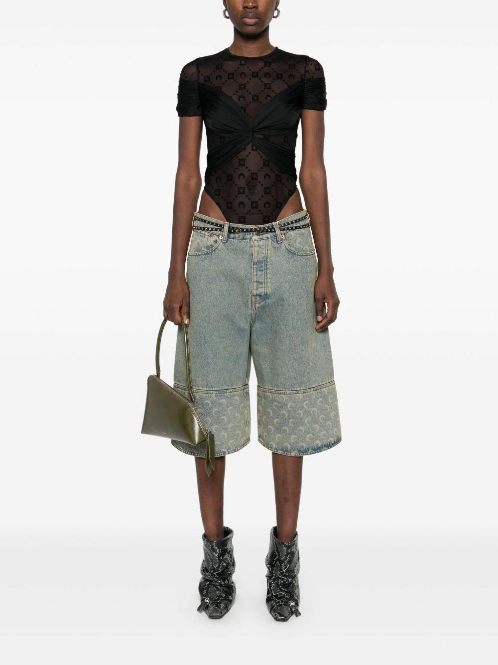 draped jersey bodysuit Product Image