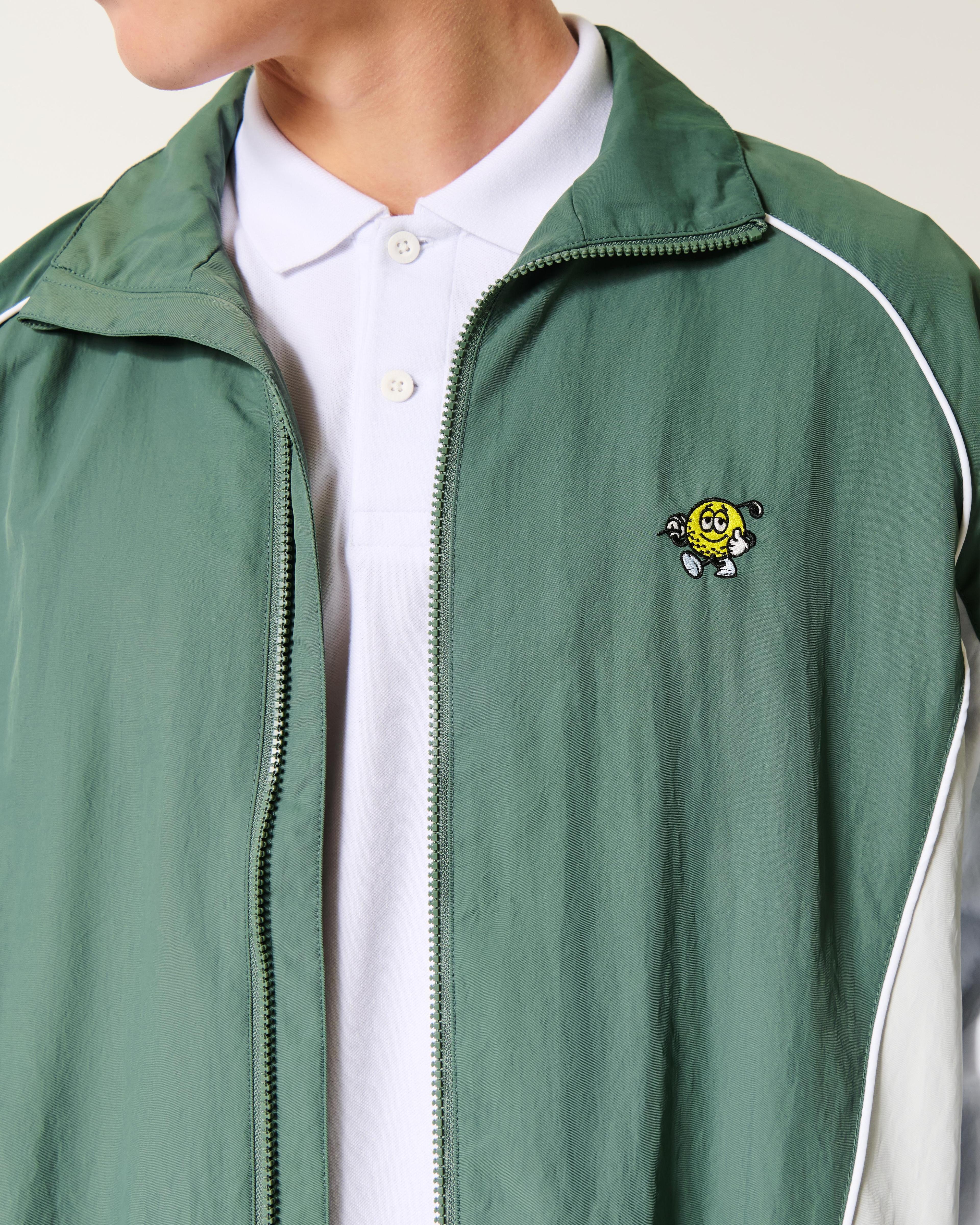 Zip-Up Windbreaker Jacket Product Image