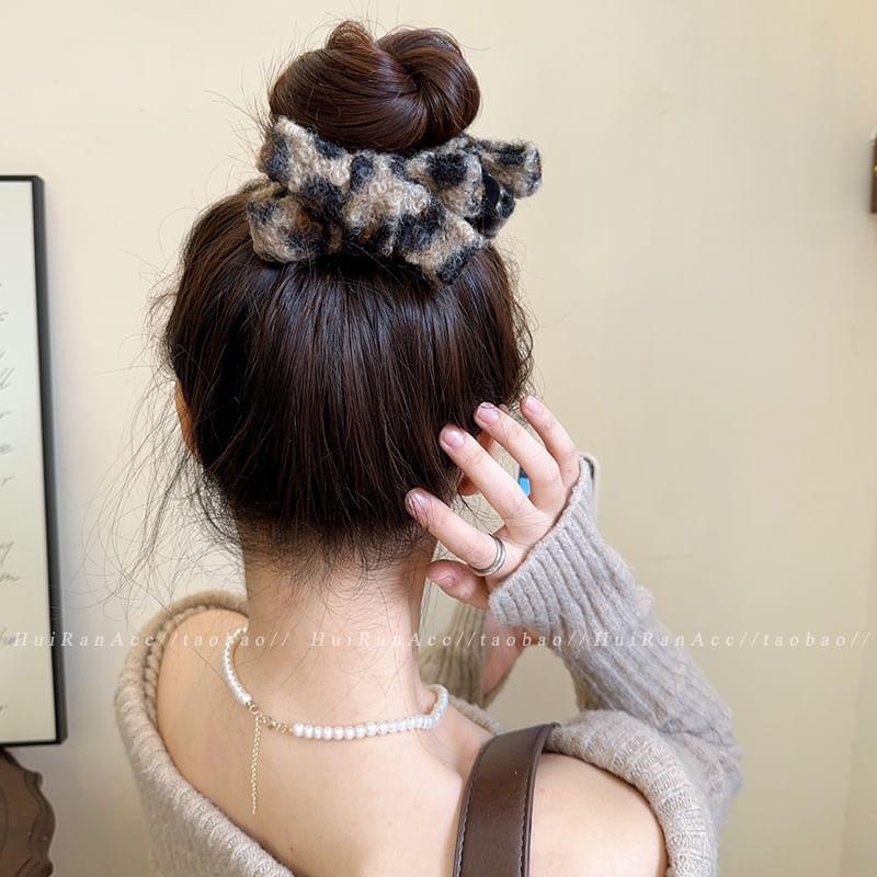 Leopard Print Bowknot Hair Clip Product Image