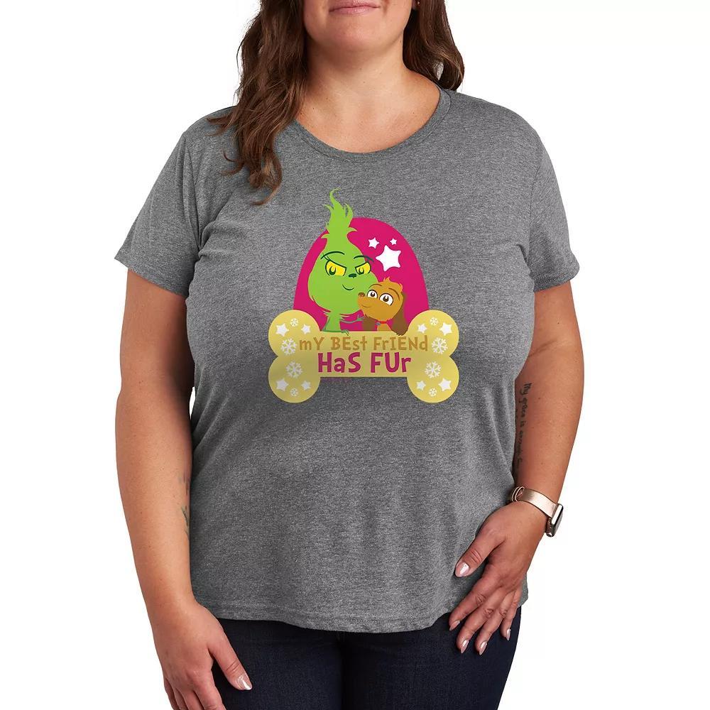 Plus Dr. Seuss Little Grinch Best Friend Has Fur Graphic Tee, Women's,  Product Image