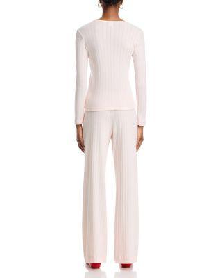 Pointelle Long Sleeve Top Product Image