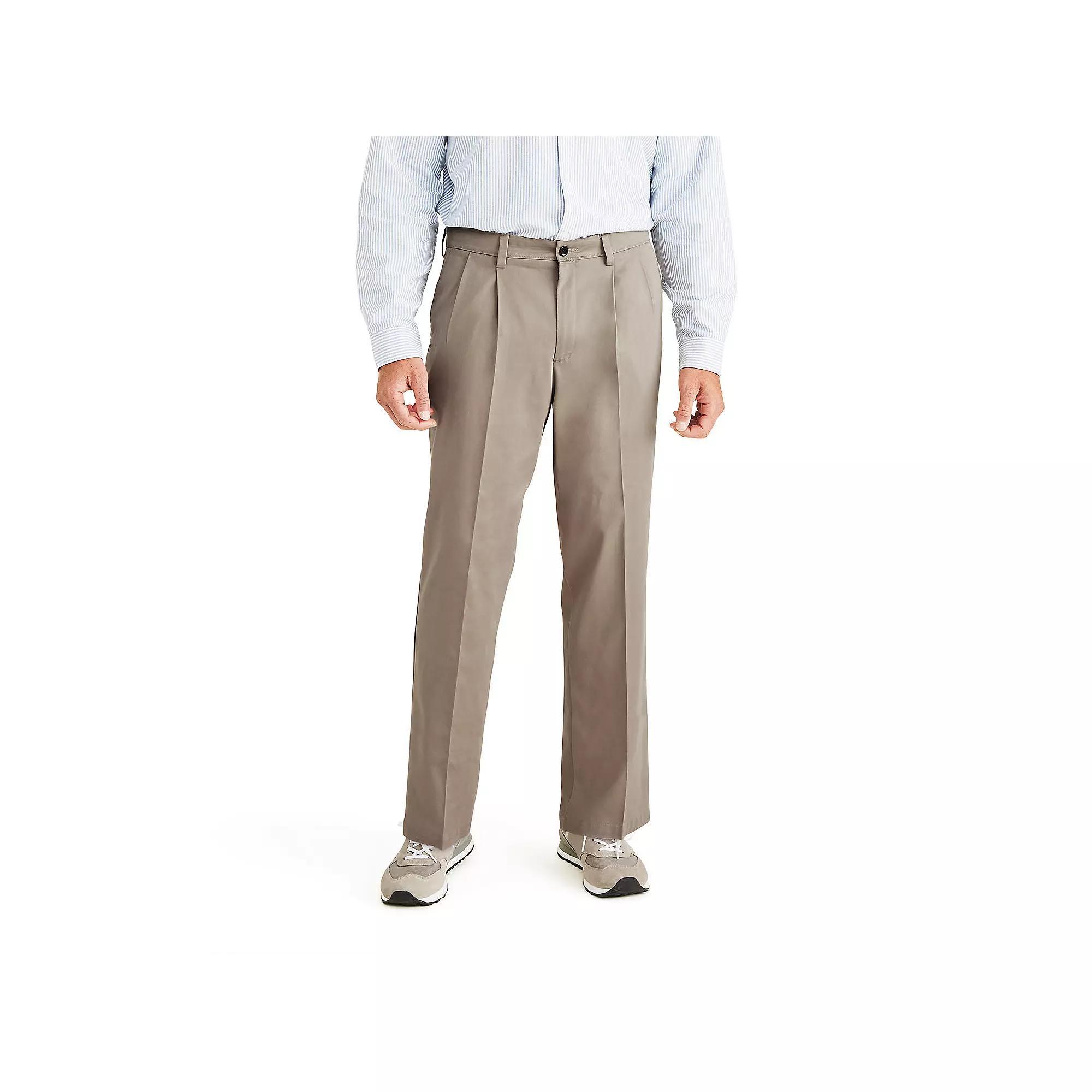 Big & Tall Dockers® Stretch Easy Khaki Classic-Fit Pleated Pants, Men's, Size: 38X36, Green Product Image