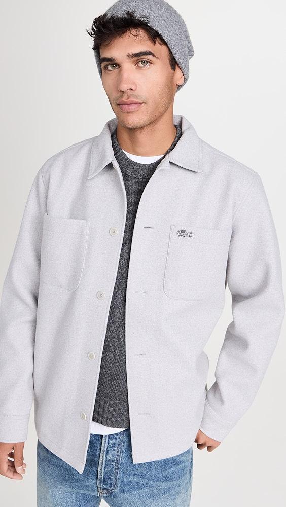 Lacoste Brushed Overshirt | Shopbop Product Image