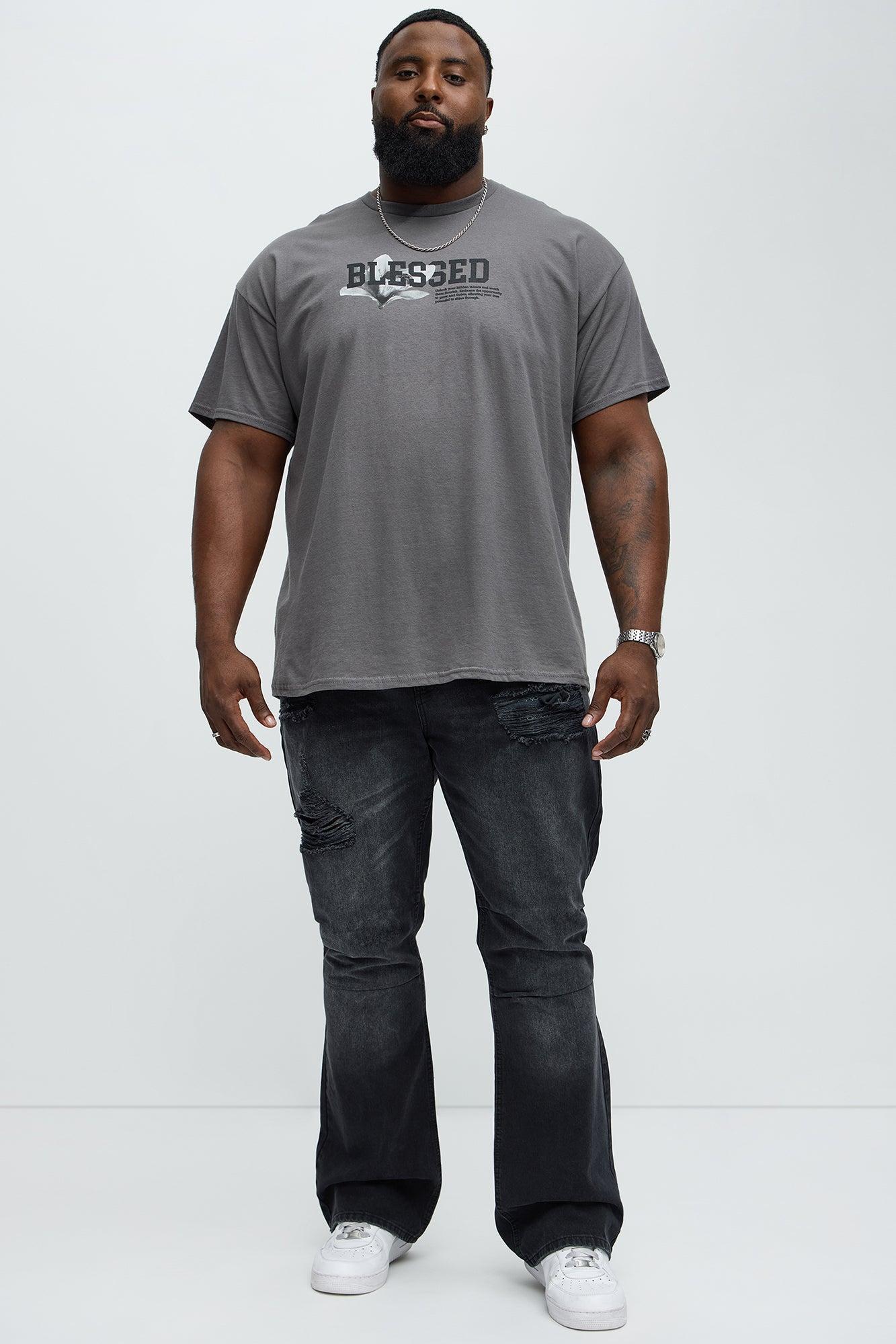 Blessed And Growing Short Sleeve Tee - Charcoal Male Product Image