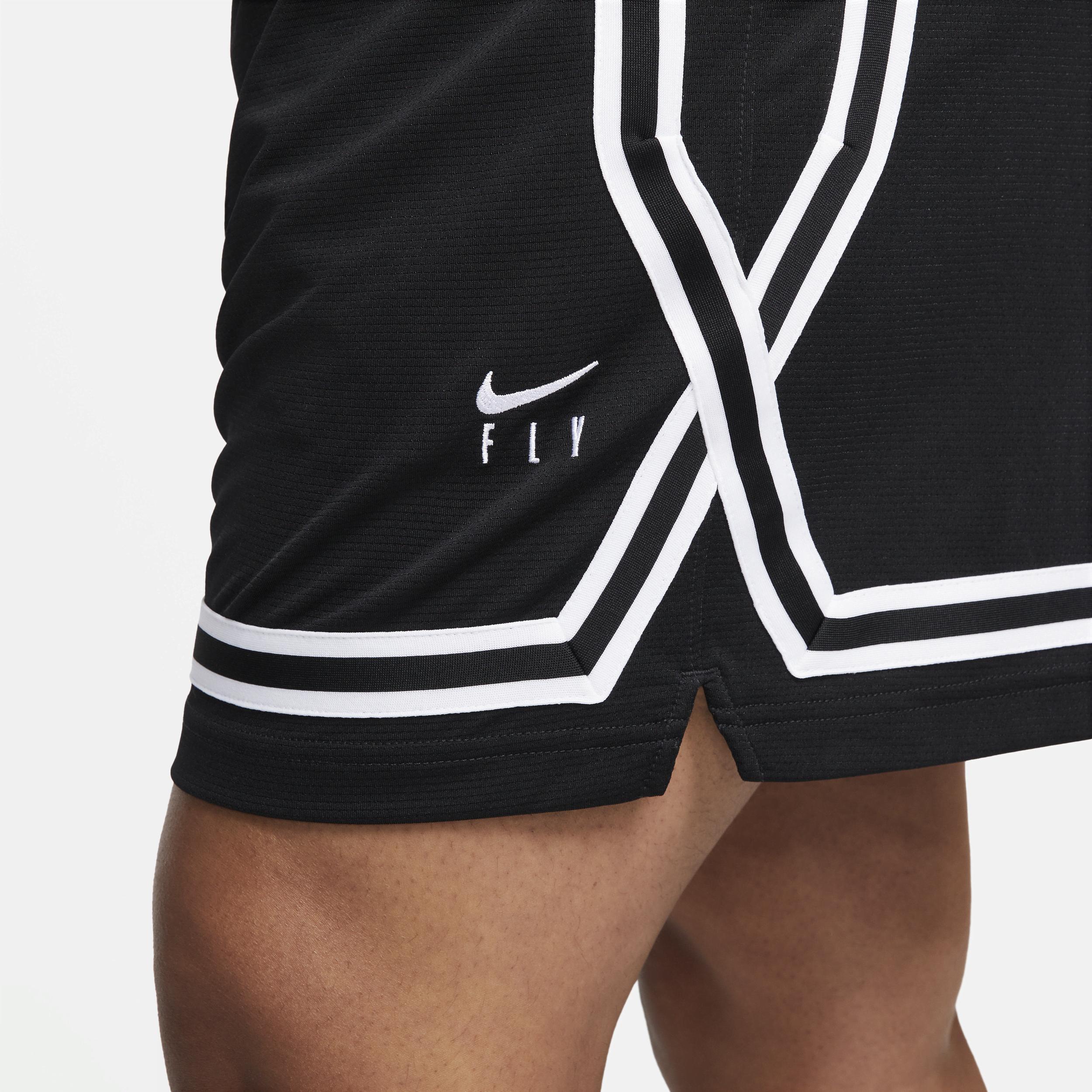 Nike Womens Nike Fly Crossover Shorts Plus - Womens Black/White Product Image