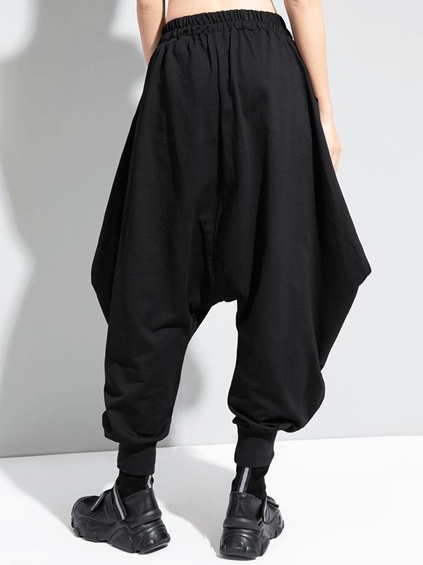  Zipper Original Simple Loose Solid Harem Pants Product Image