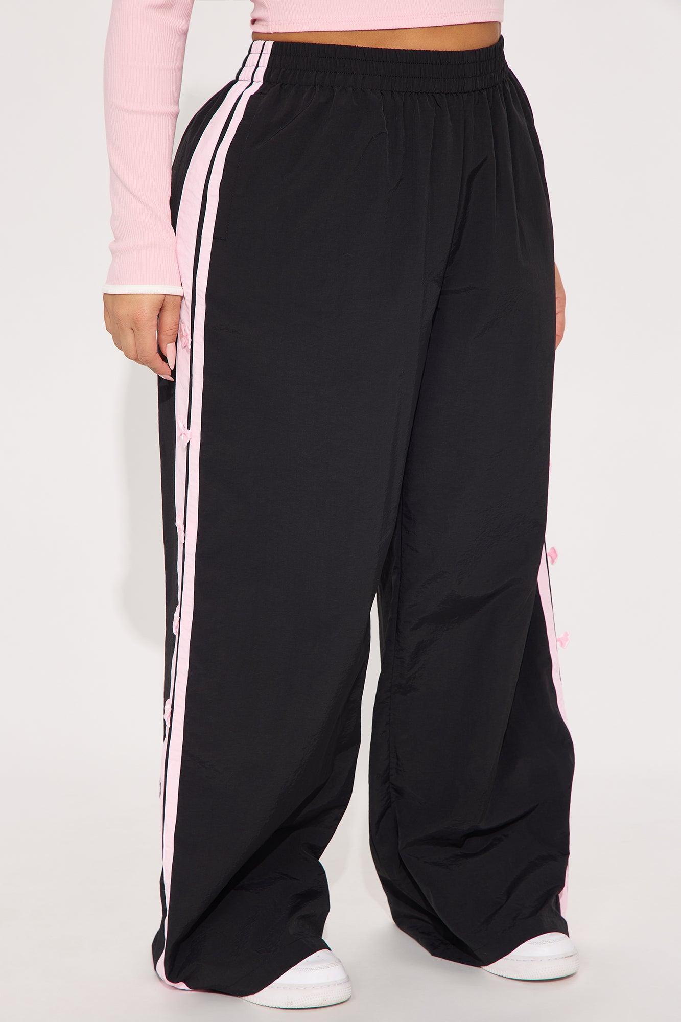 If You Behave Windbreaker Track Pant - Black Product Image
