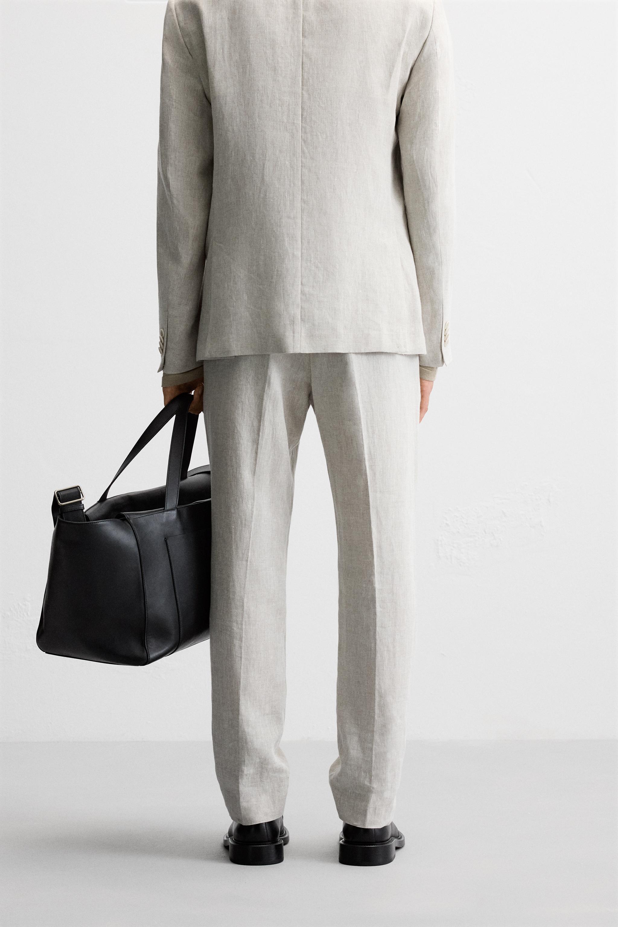 SUIT PANTS IN 100% LINEN Product Image