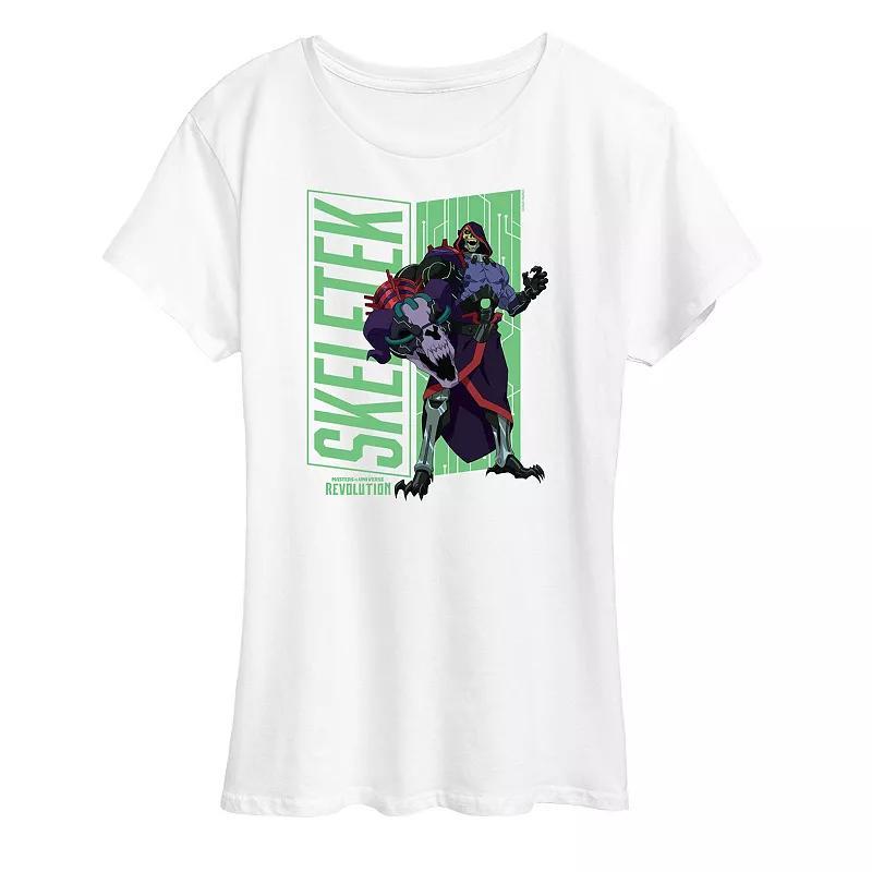 Women's Masters of the Universe Skeletek Graphic Tee, Size: Large, White Product Image