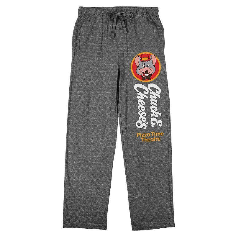 Men's Chuck E. Cheese Mouse Logo Sleep Pants, Size: Medium, Gray Product Image