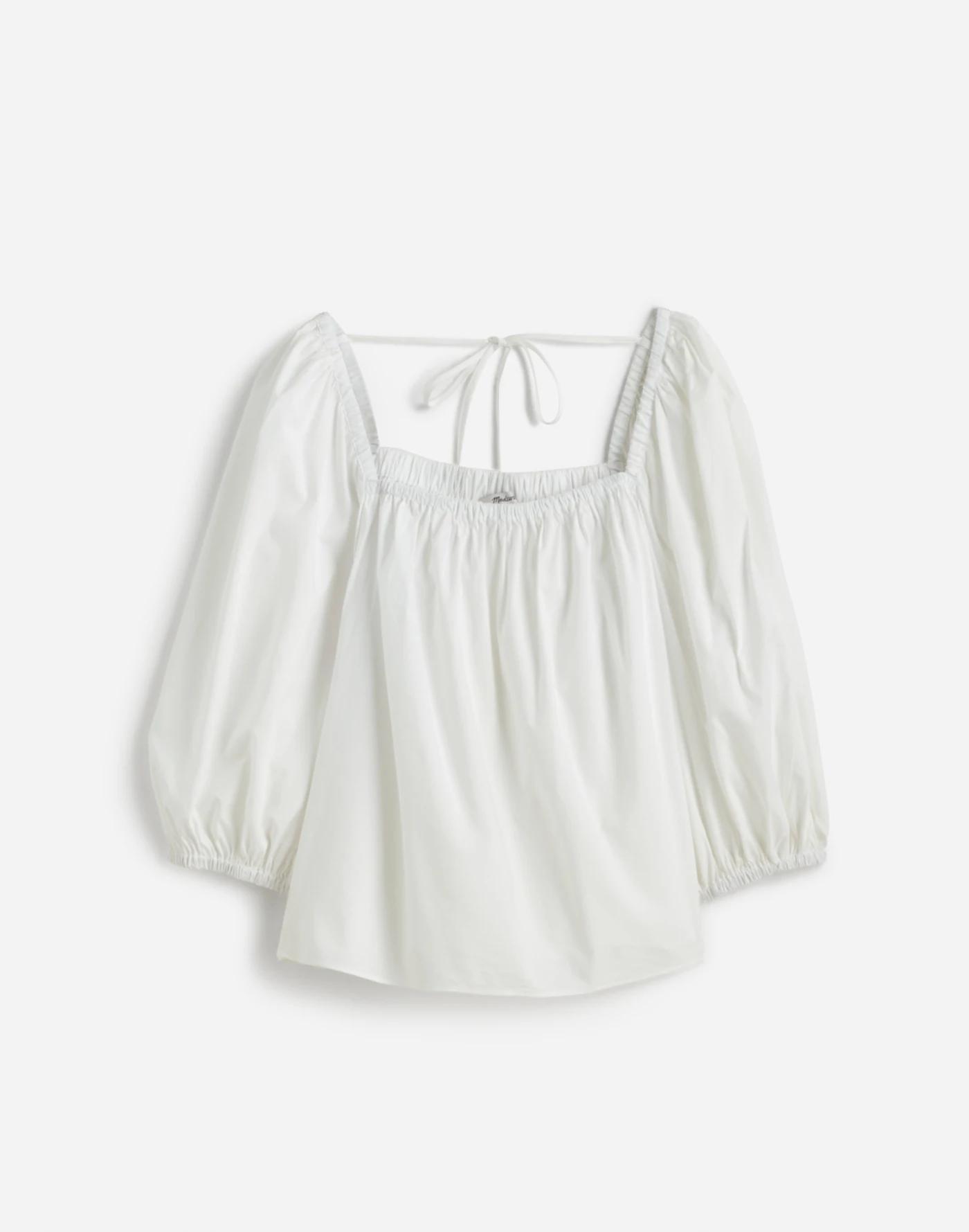 Puff-Sleeve Babydoll Top Product Image