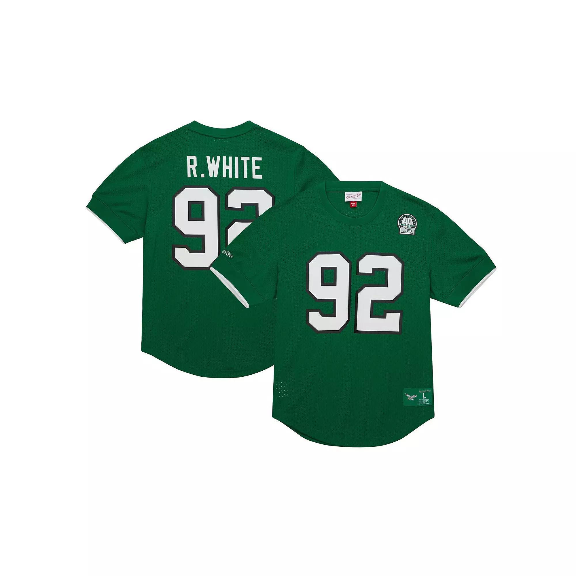 Men's Mitchell & Ness Reggie White Kelly Green Philadelphia Eagles Retired Player Name & Number Mesh Top,  Product Image