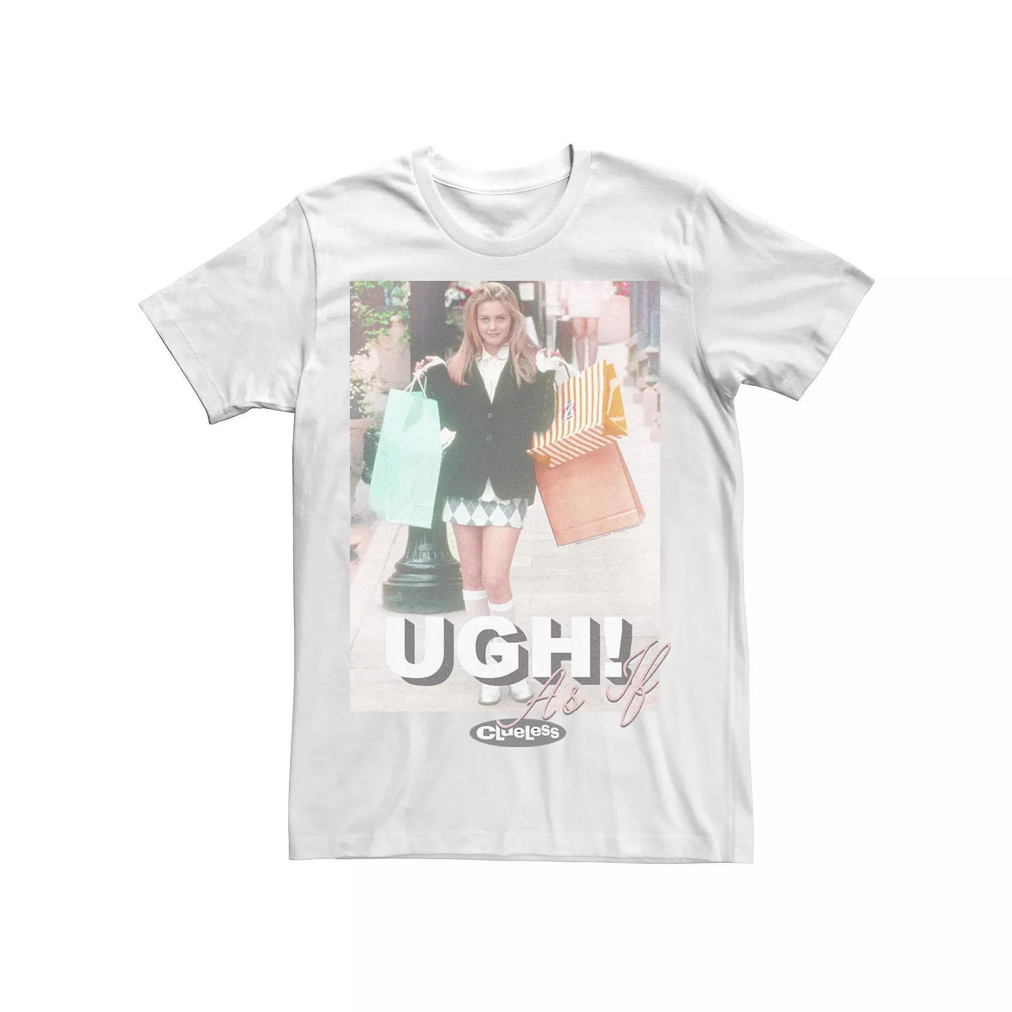 Men's Clueless Shopping Pose Tee, Size: Small, White Product Image