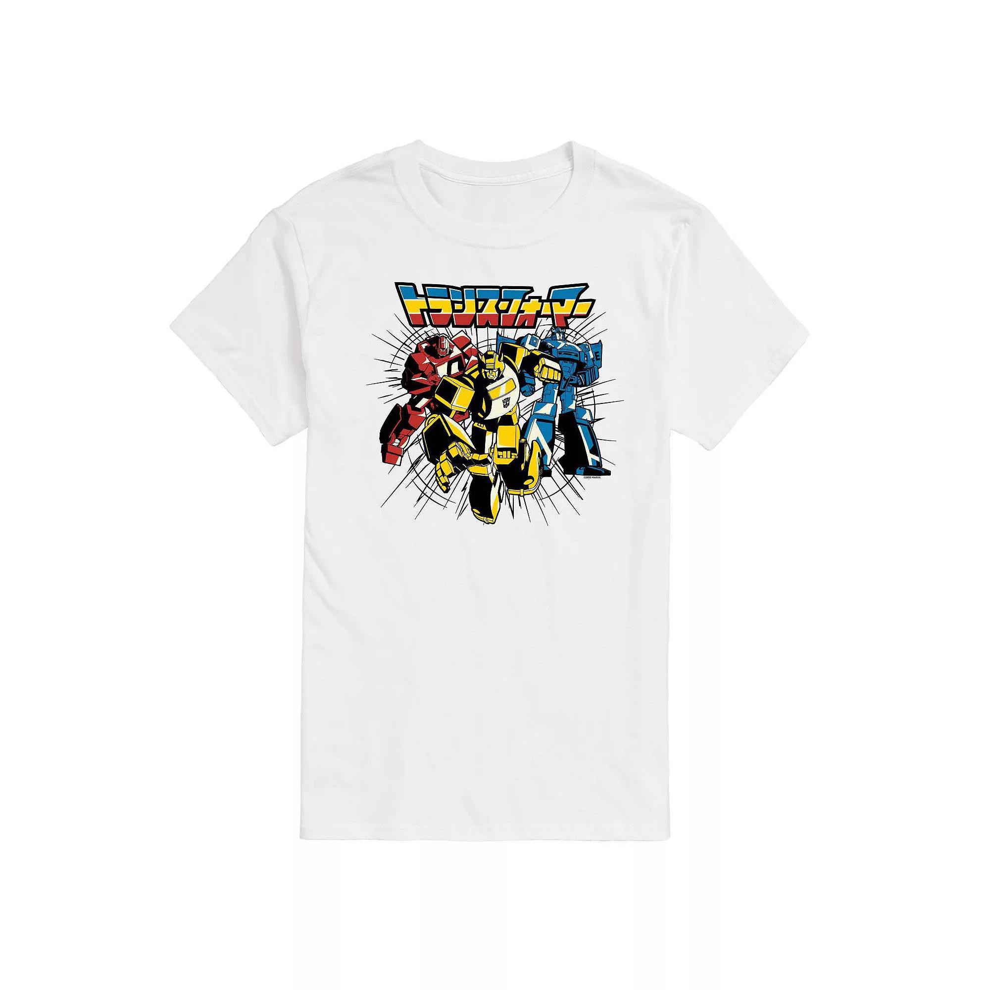 Men's Transformers Transformers Noir Group Graphic Tee, Size: XL, White Product Image