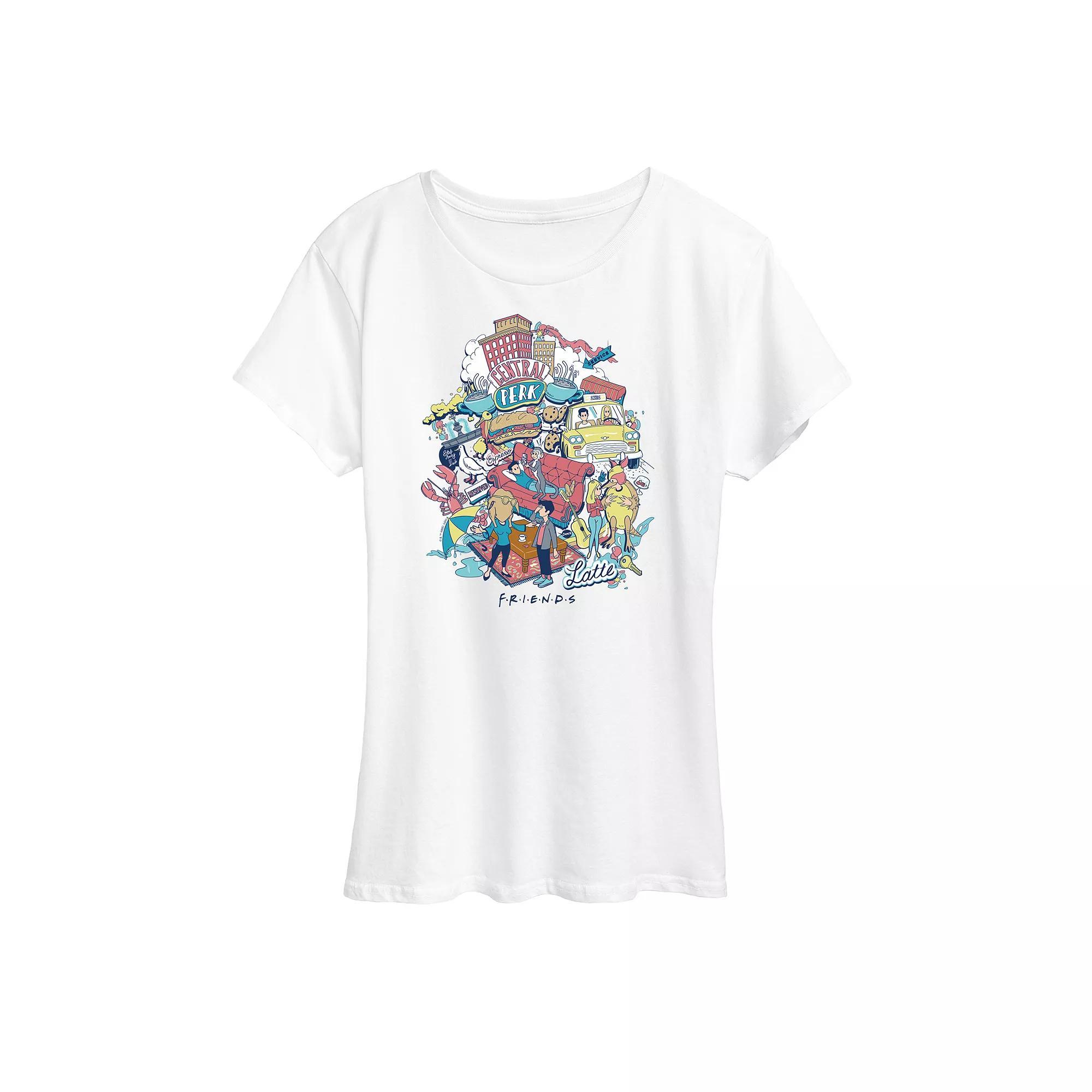 Women's Friends Collage Graphic Tee,  Product Image