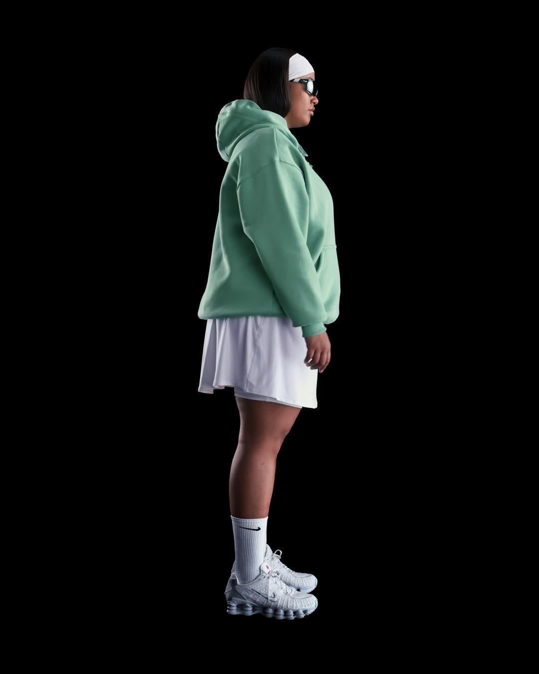 Womens Nike Sportswear Phoenix Fleece Oversized Pullover Hoodie (Plus Size) | DV4984-017 Product Image